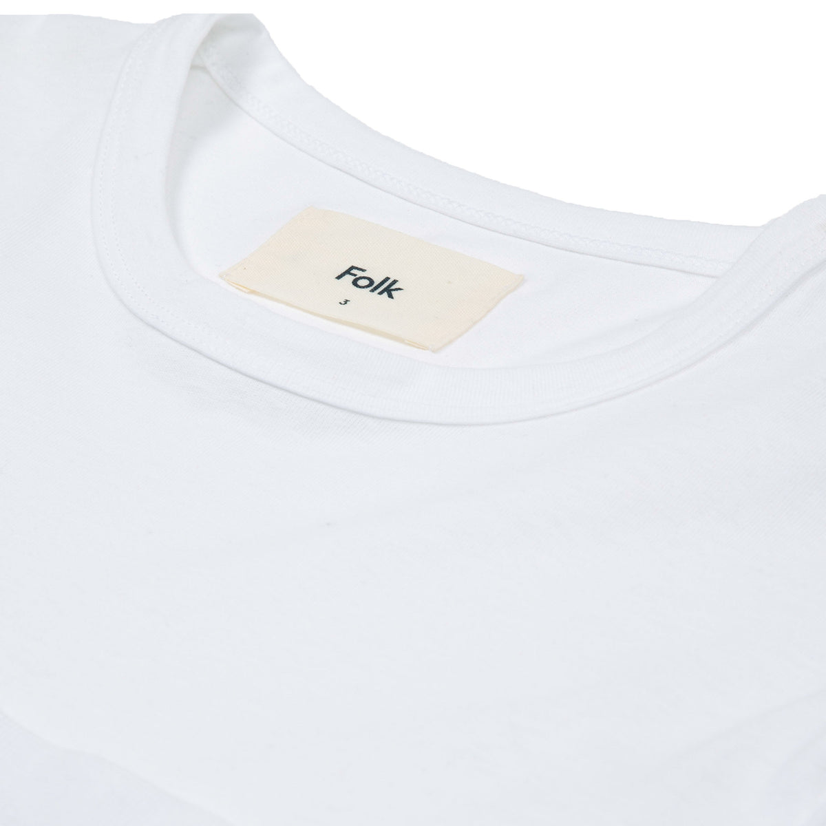 Folk LS Stack T-Shirt - White