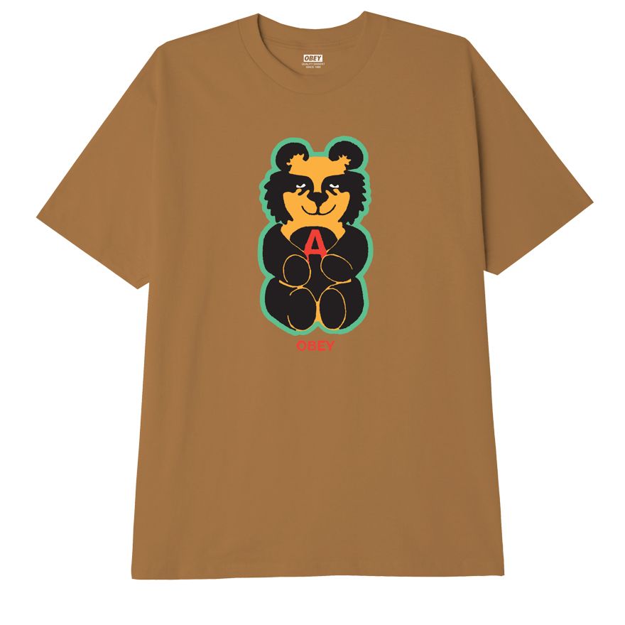 Obey Teddy T-Shirt - Brown Sugar