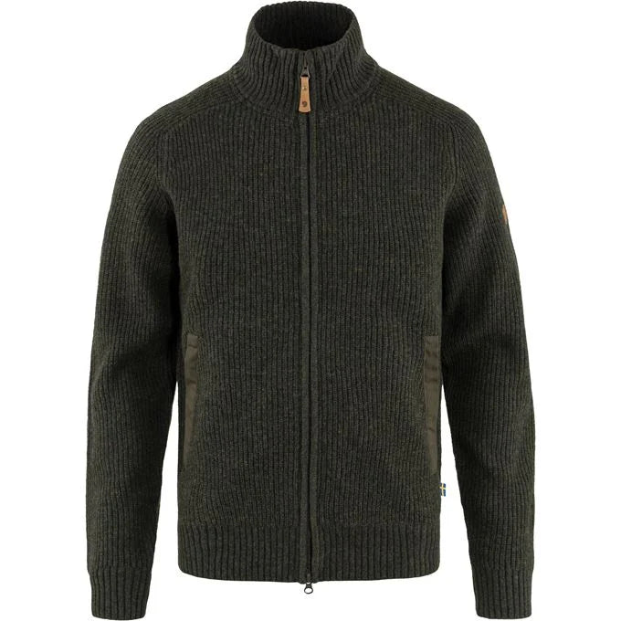 Fjallraven Ovik Zip Cardigan - Dark Olive
