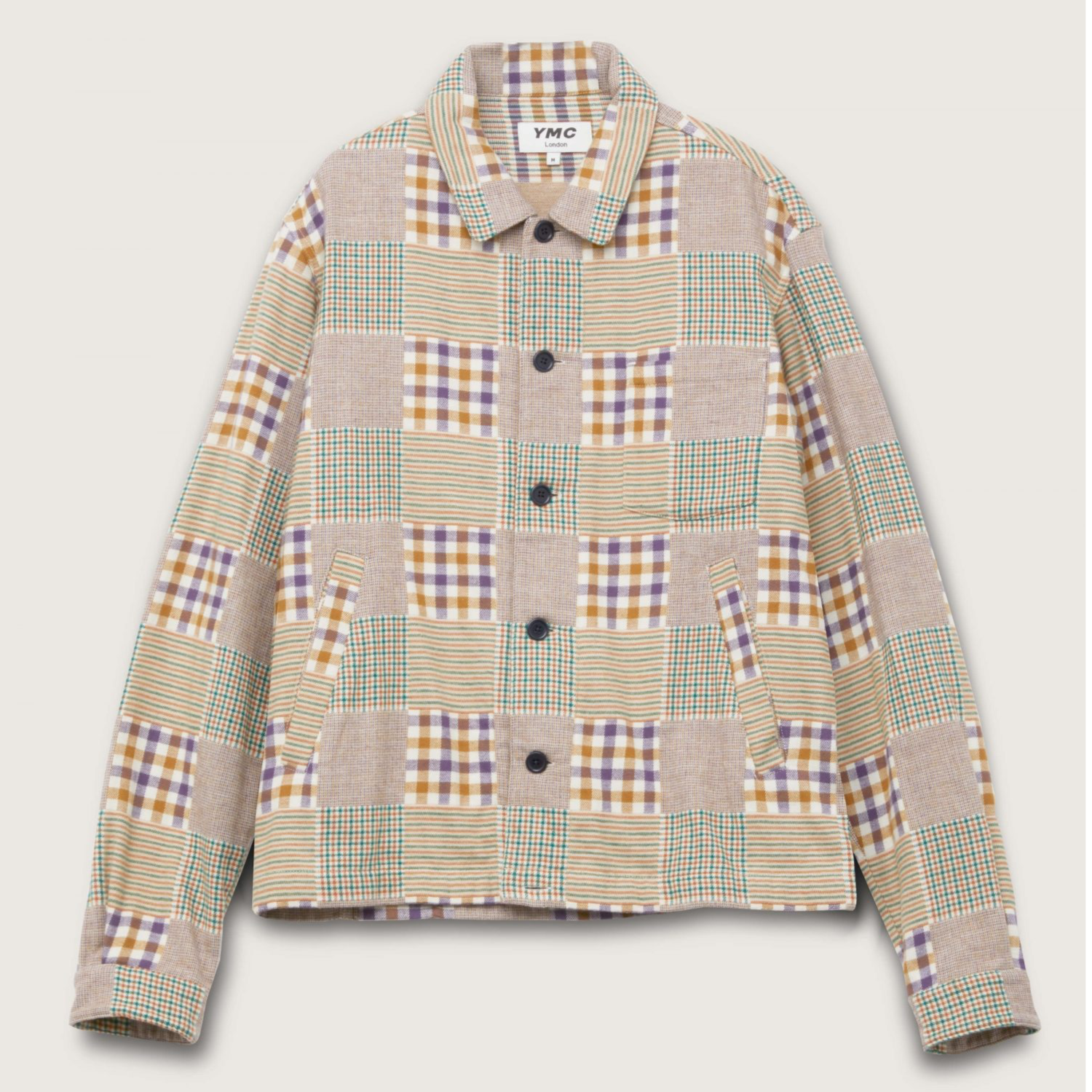Ymc Bowling Cotton Flannel Check Shirt - Multi