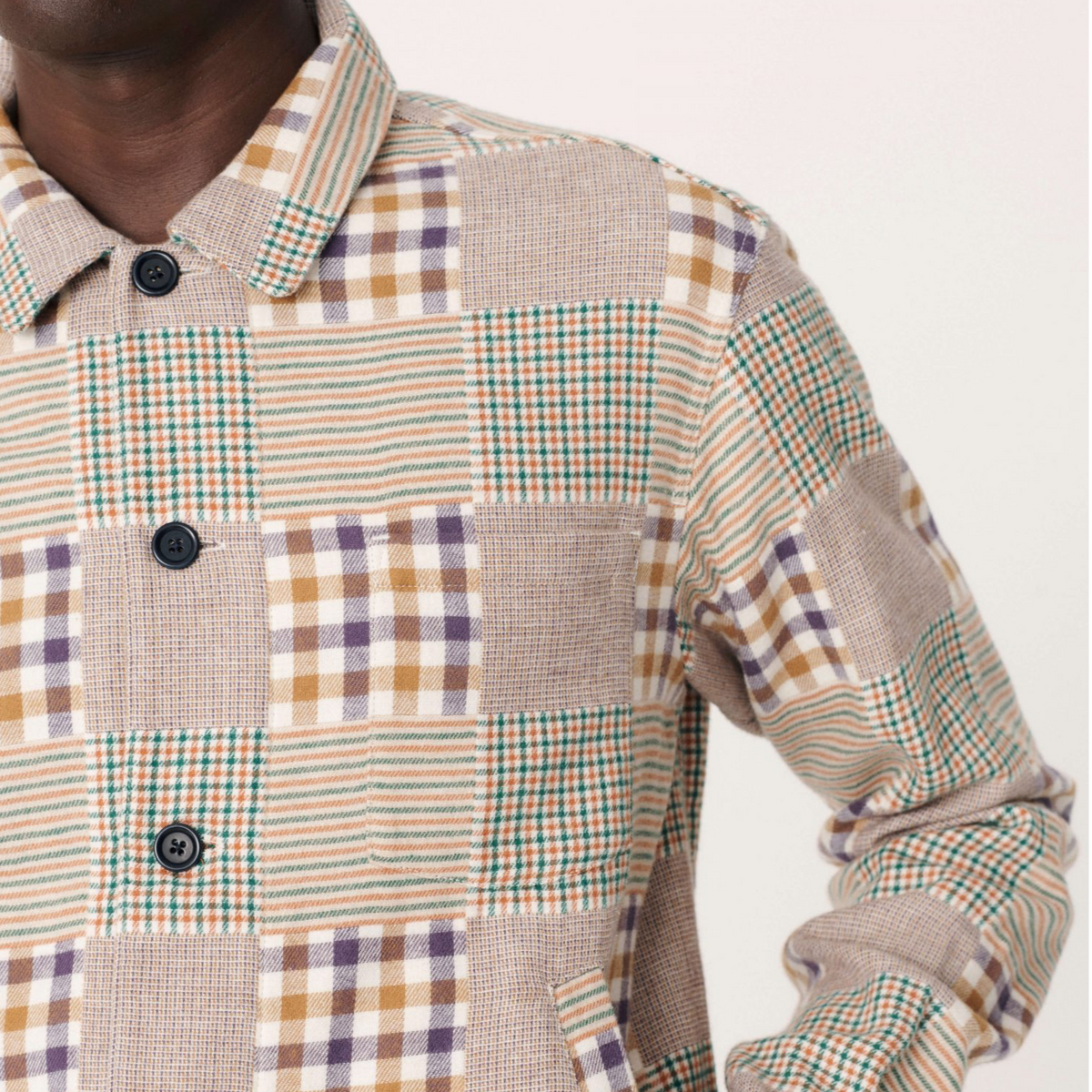 Ymc Bowling Cotton Flannel Check Shirt - Multi
