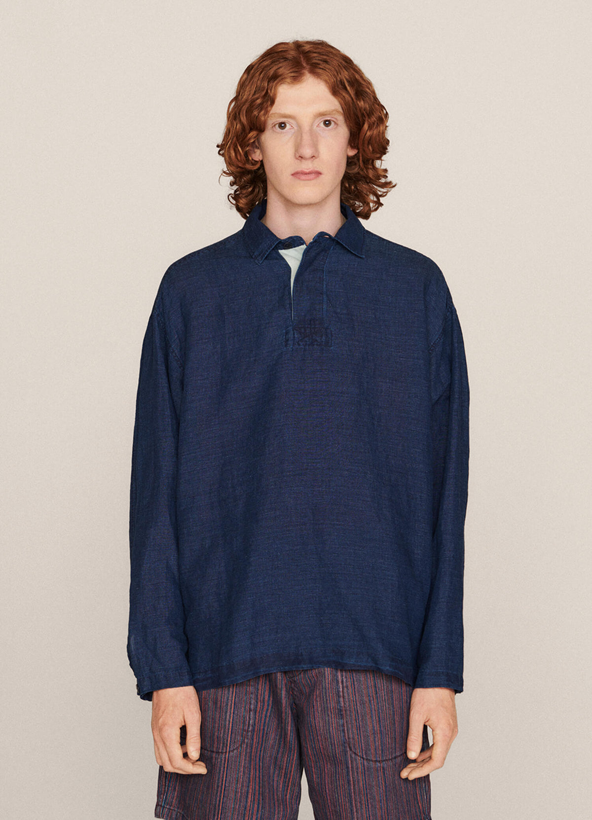 YMC Up and Under Shirt - Indigo
