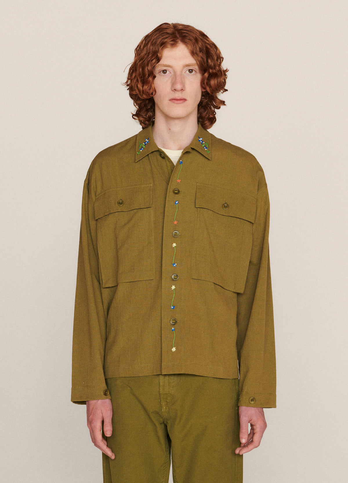 YMC Military Shirt 1 - Olive
