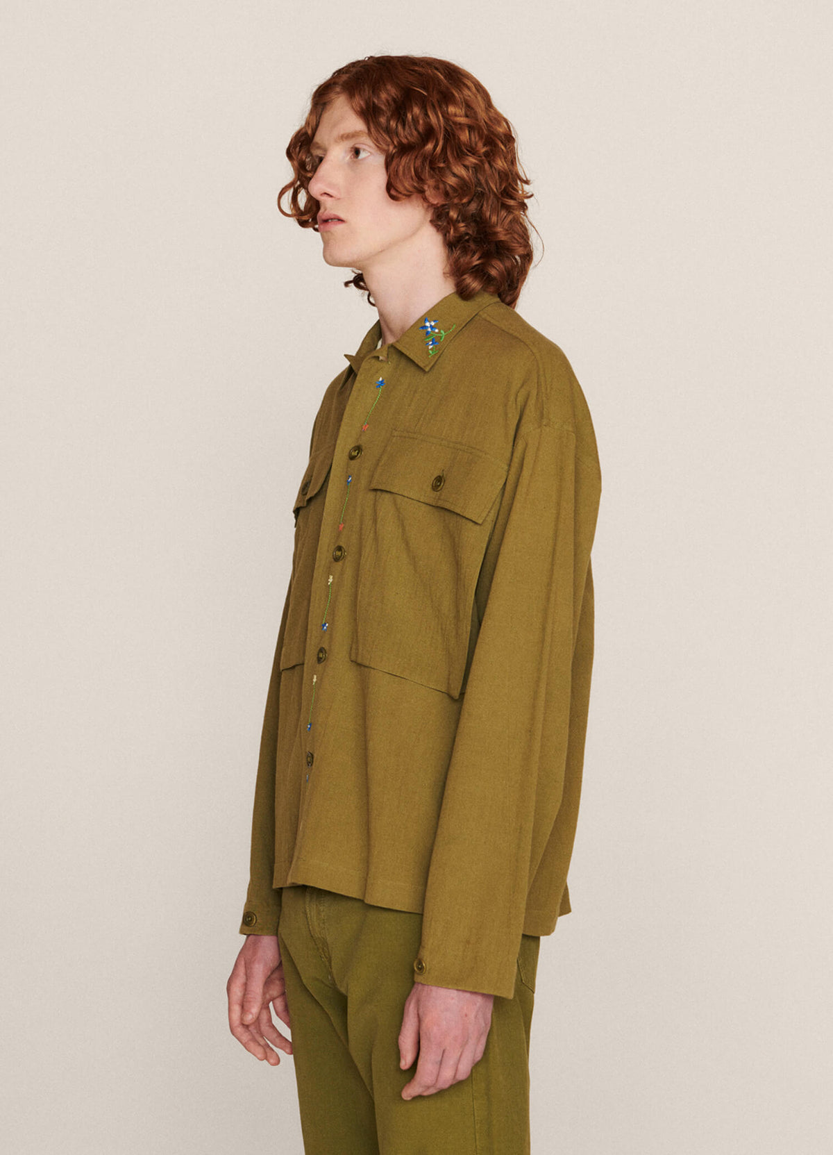 YMC Military Shirt 1 - Olive