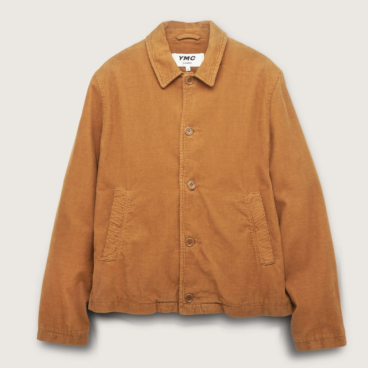 Ymc Groundhog Jacket Checker Cord - Brown
