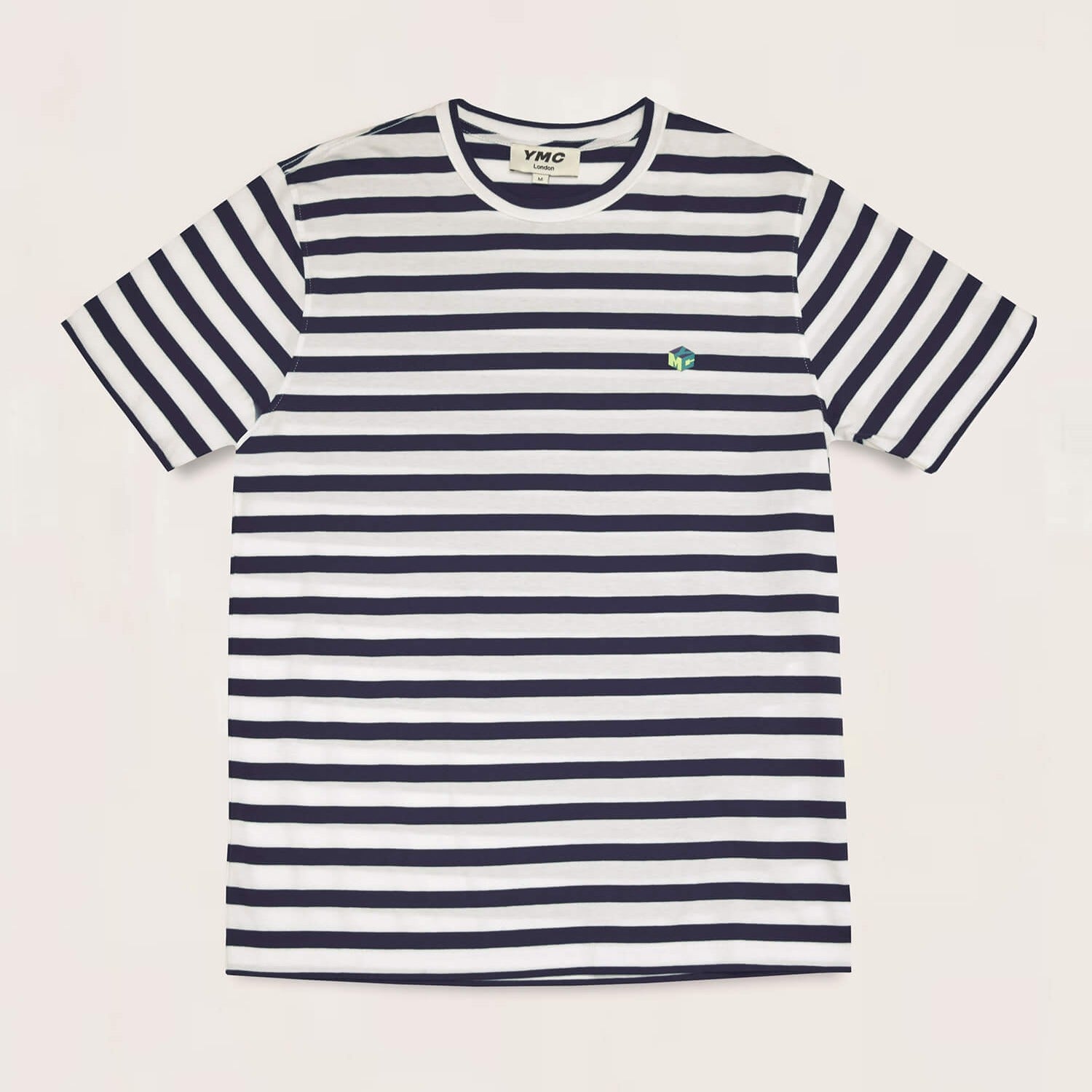 YMC Wild Ones T-Shirt - Ecru/ Navy