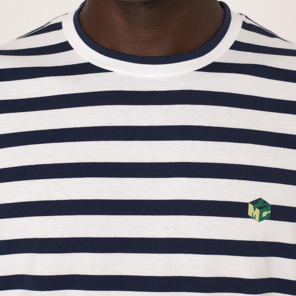 YMC Wild Ones T-Shirt - Ecru/ Navy