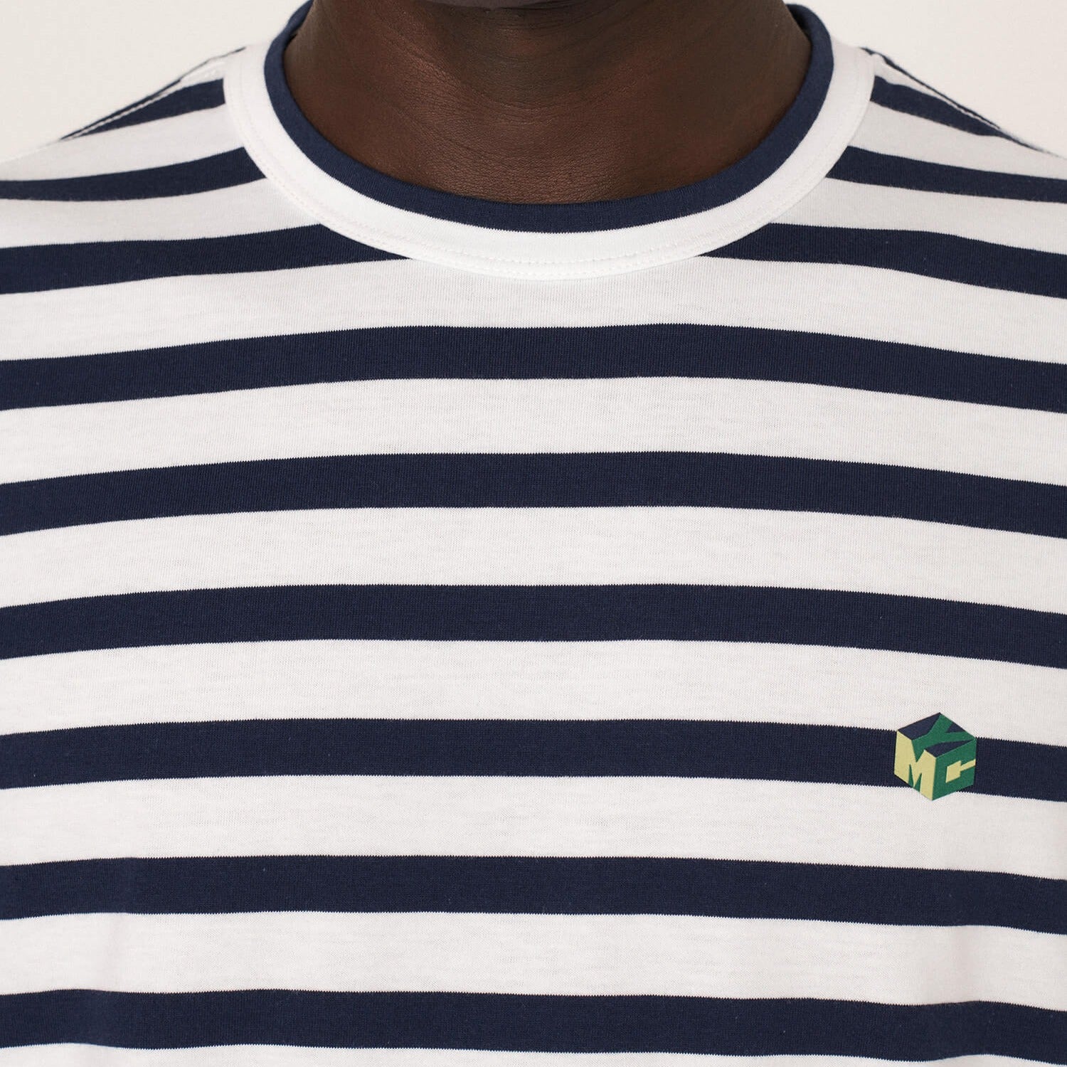 YMC Wild Ones T-Shirt - Ecru/ Navy