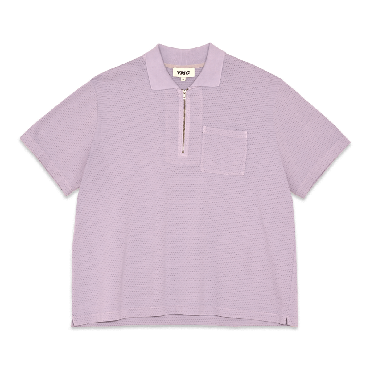 YMC Frat Zip Polo - Lilac