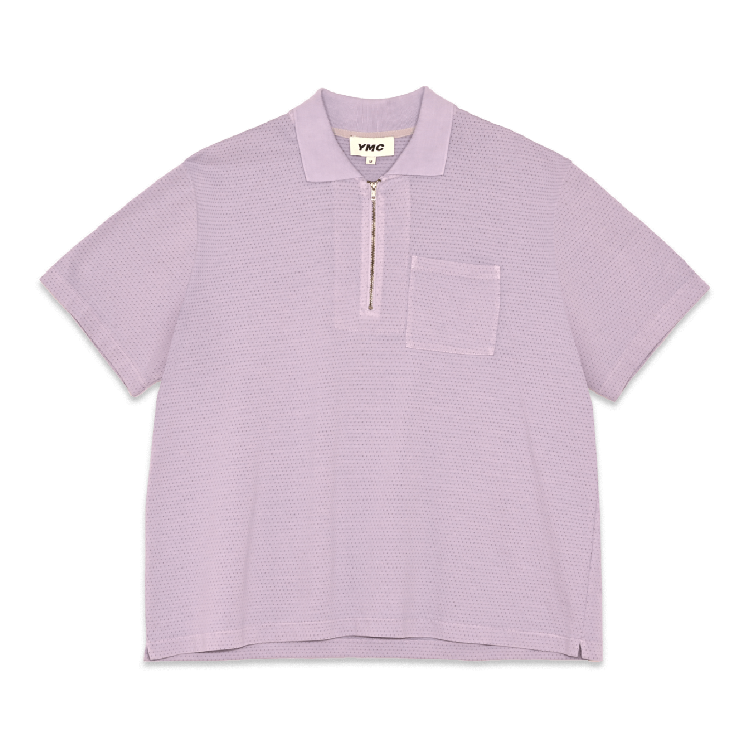 YMC Frat Zip Polo - Lilac