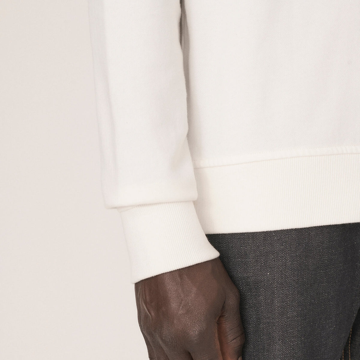 YMC Shrank Raglan Sweat - Ecru