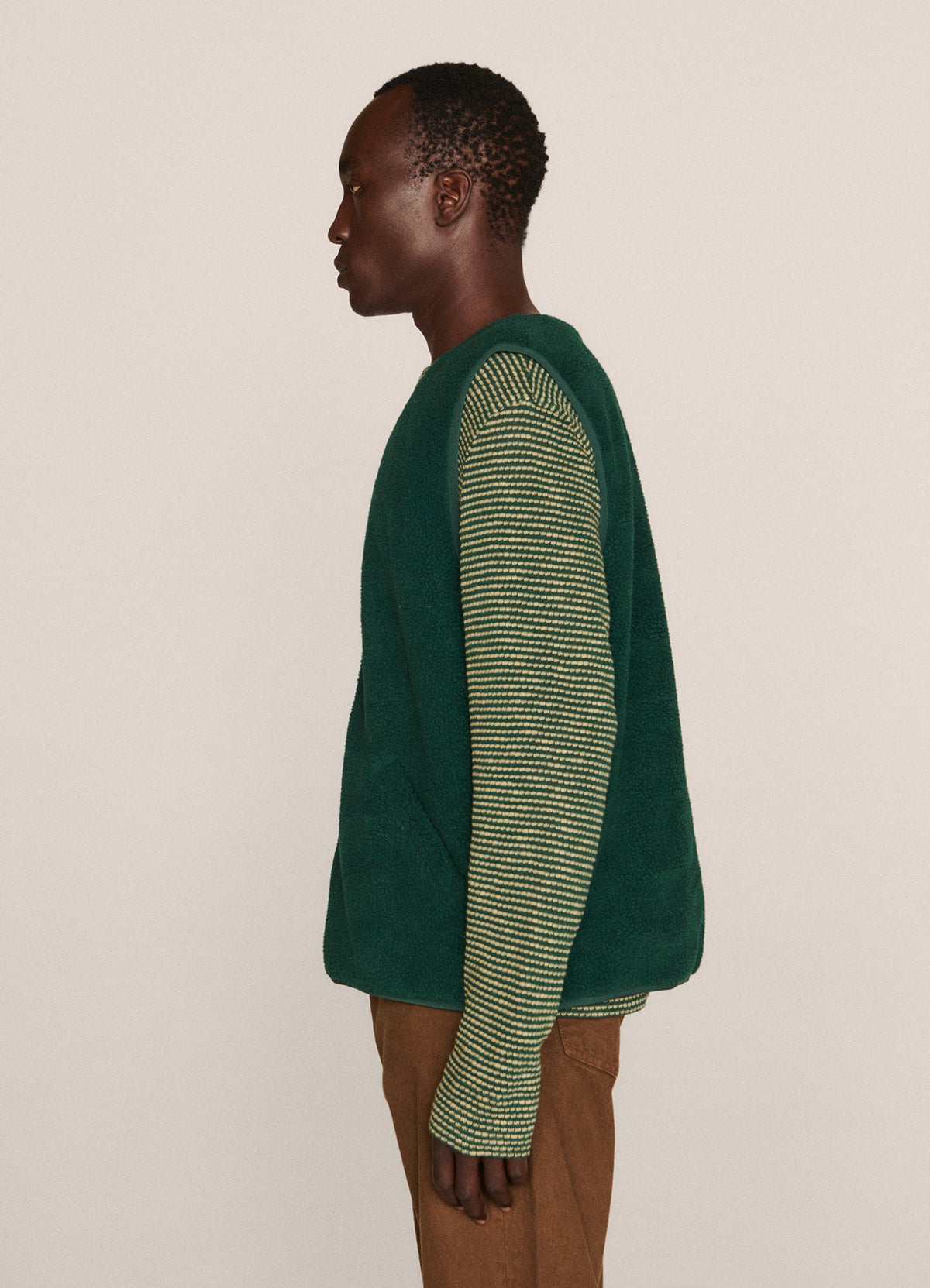 YMC Utah Waistcoat - Green