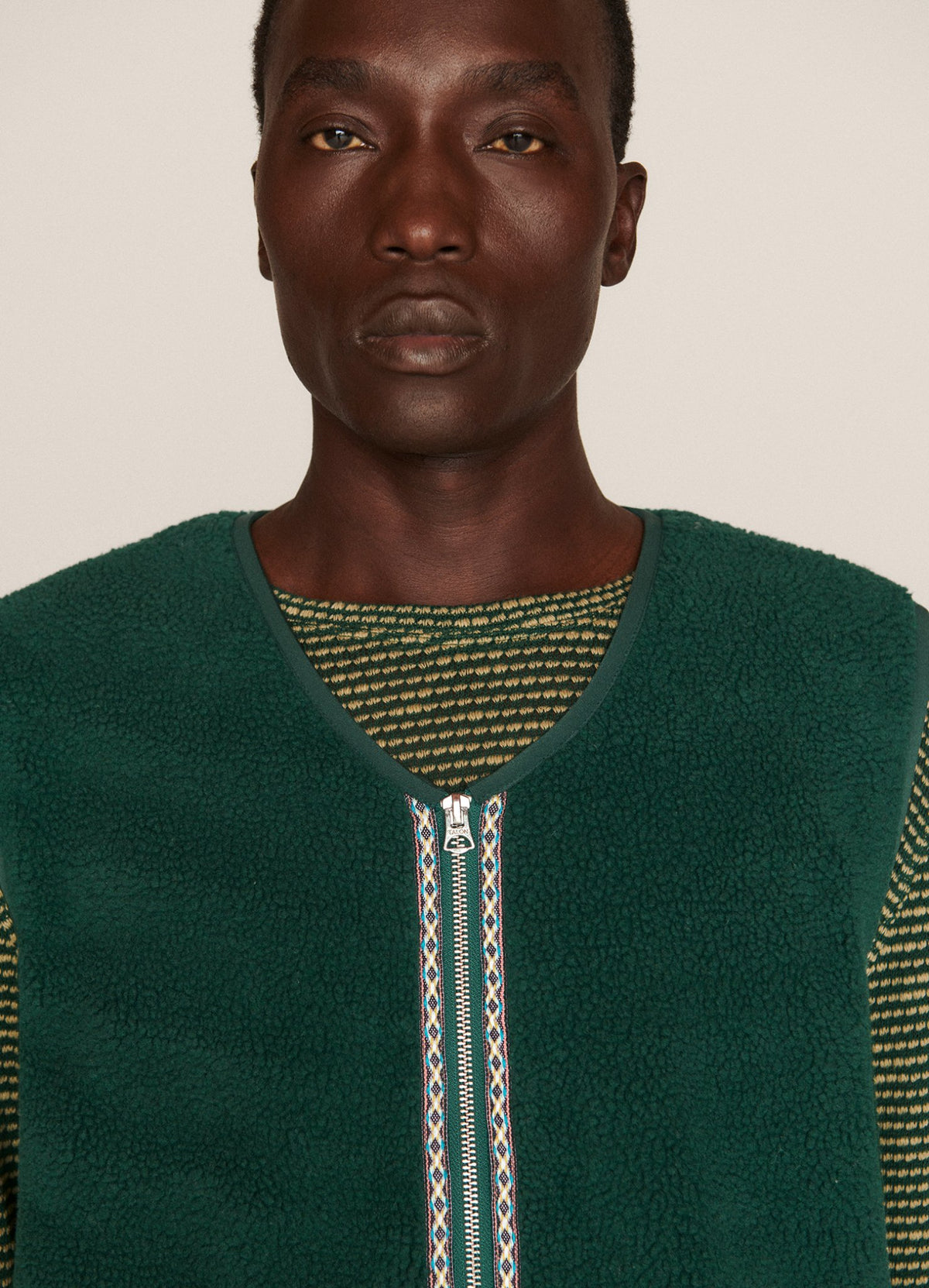 YMC Utah Waistcoat - Green