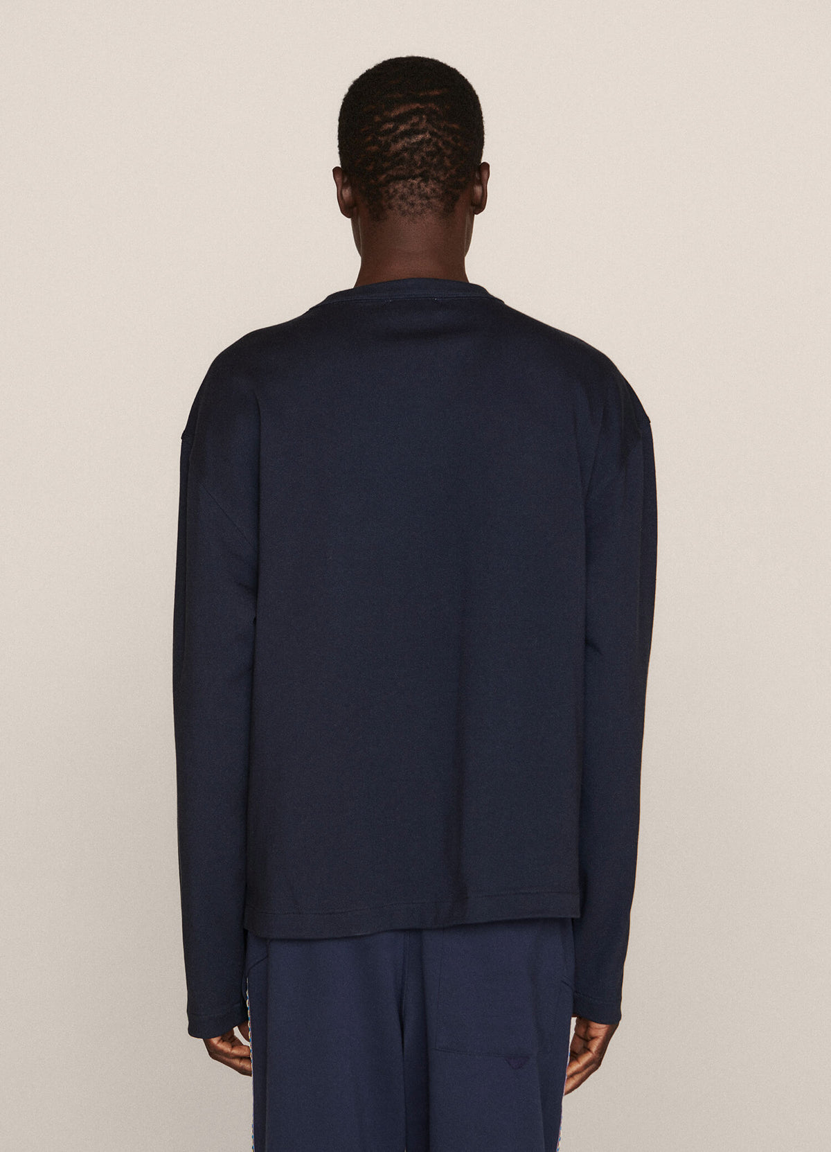 YMC Triple LS T-Shirt - Navy