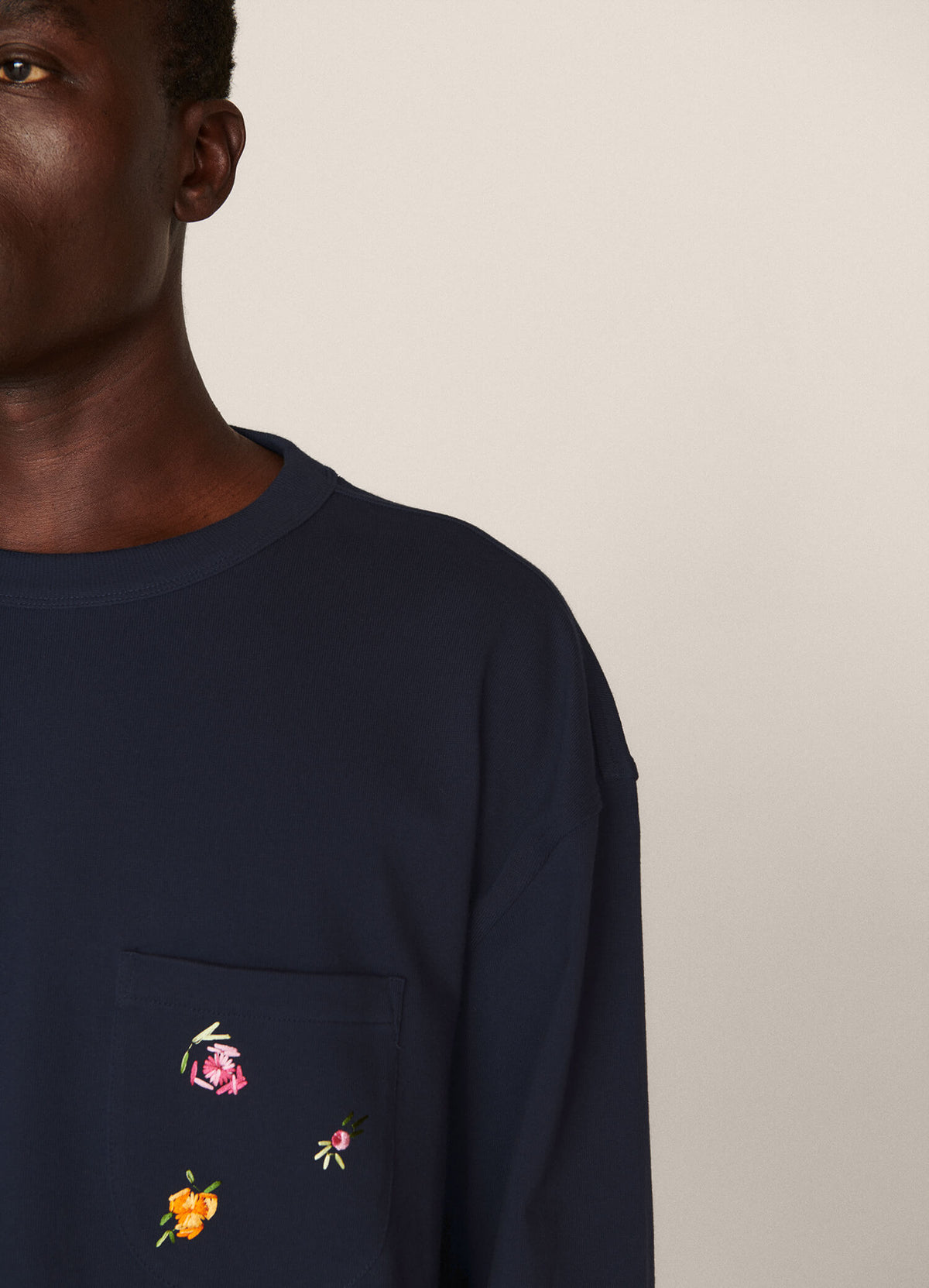 YMC Triple LS T-Shirt - Navy