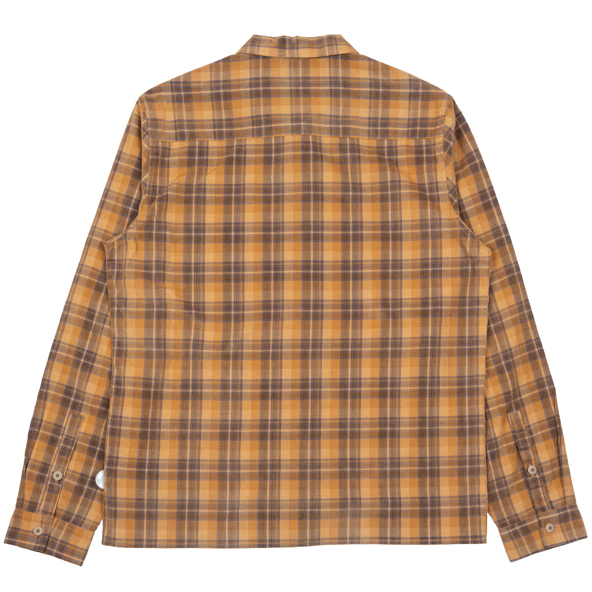 Folk Patch Shirt - Orange Checked Cord