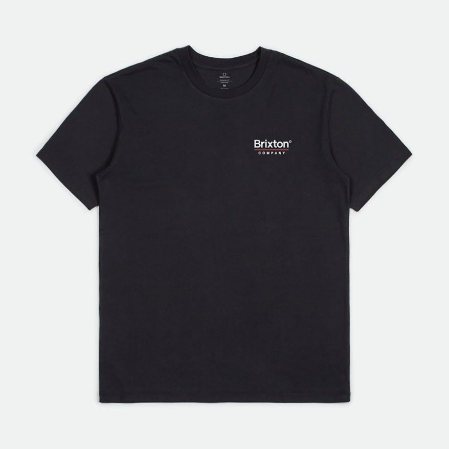 Brixton Palmer Line T-Shirt - Worn Wash Black