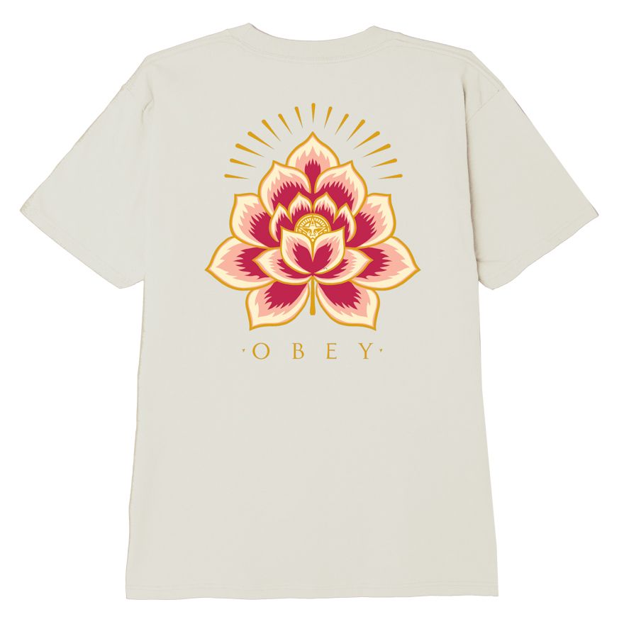Obey Radiant Lotus T-Shirt - Cream