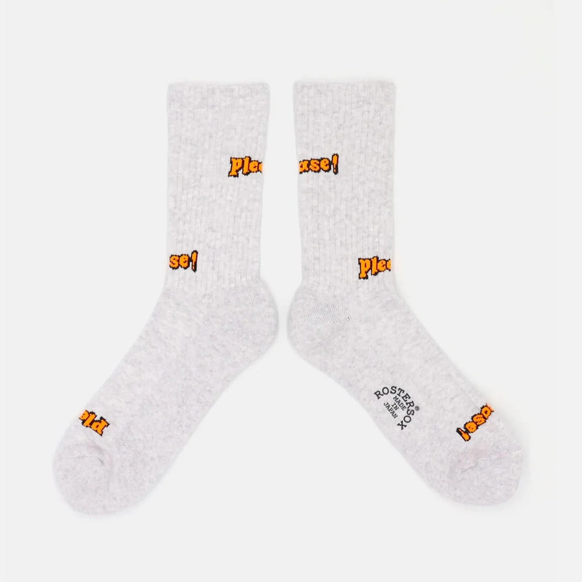 Rostersox Please Sock - Grey Marl / Orange
