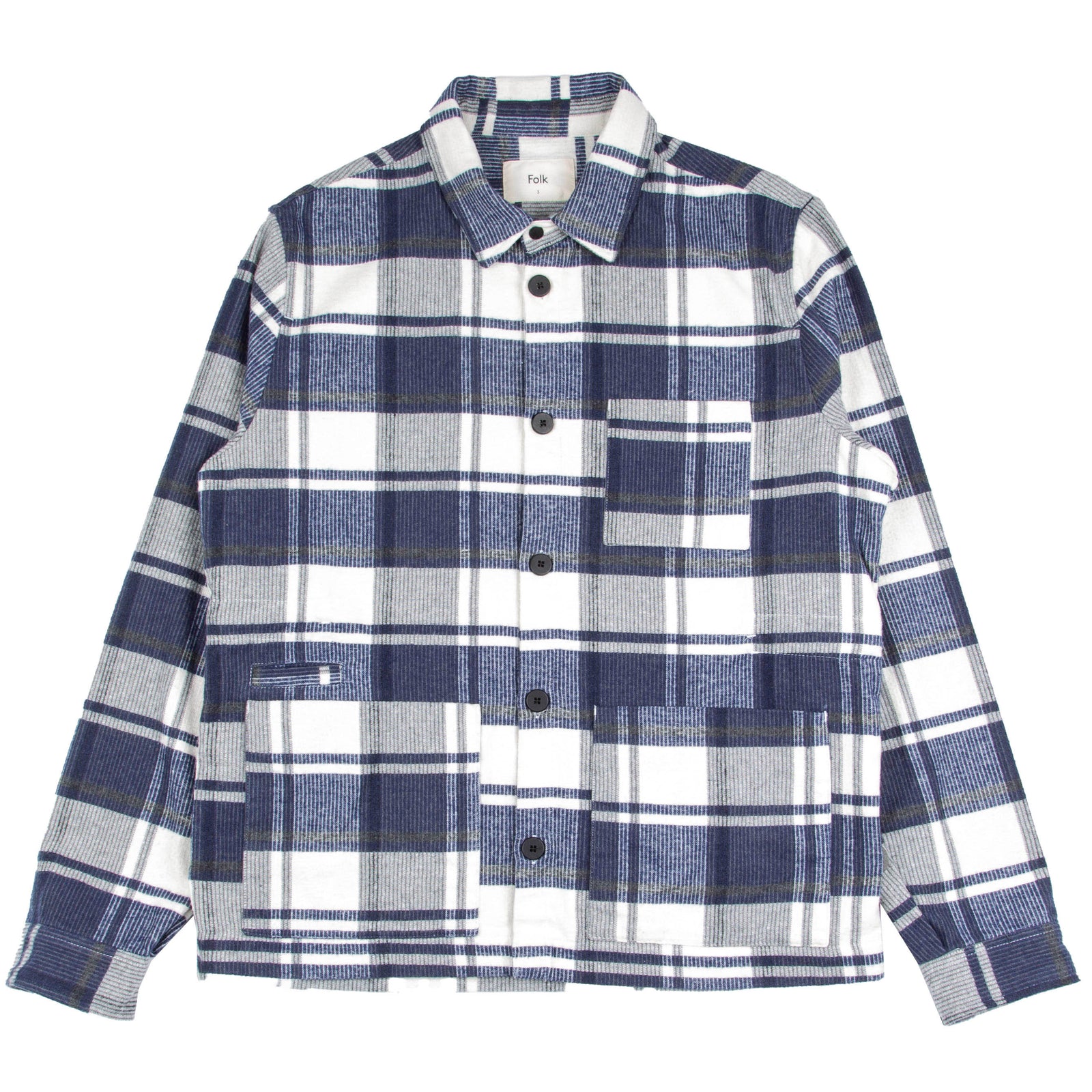 Folk Assembly Jacket - Navy Blanket Check