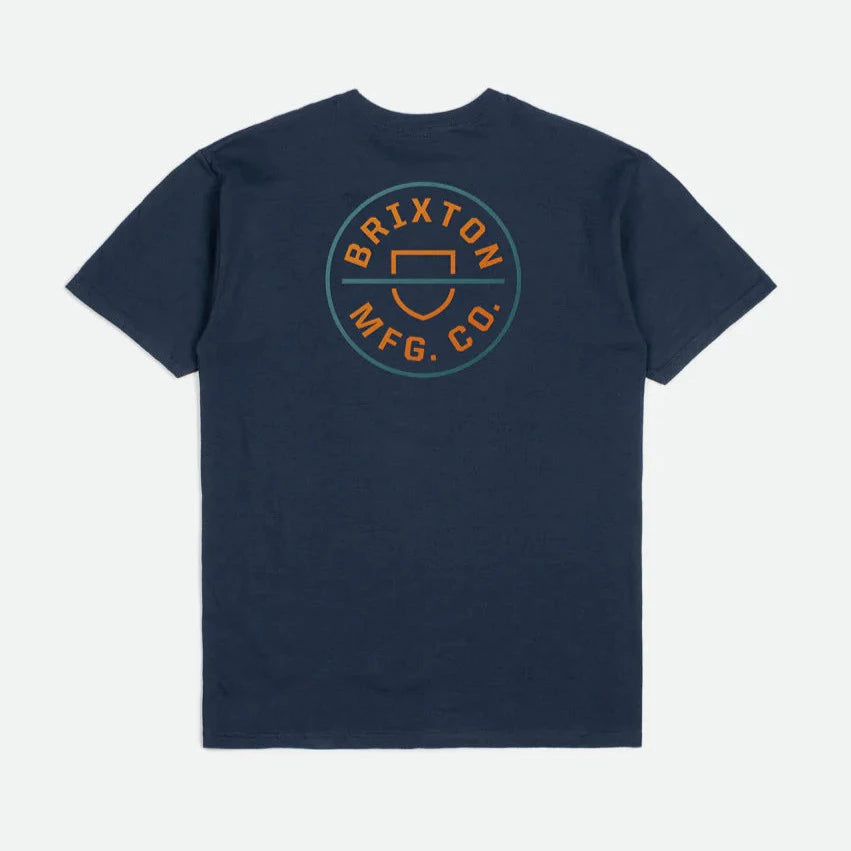 Brixton Crest 2 T-Shirt - Moonlit Ocean