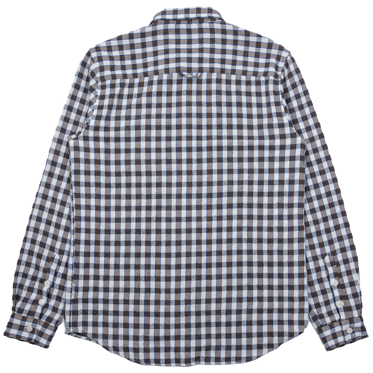 Folk Relaxed Fit Shirt - Brown / Cobalt Check