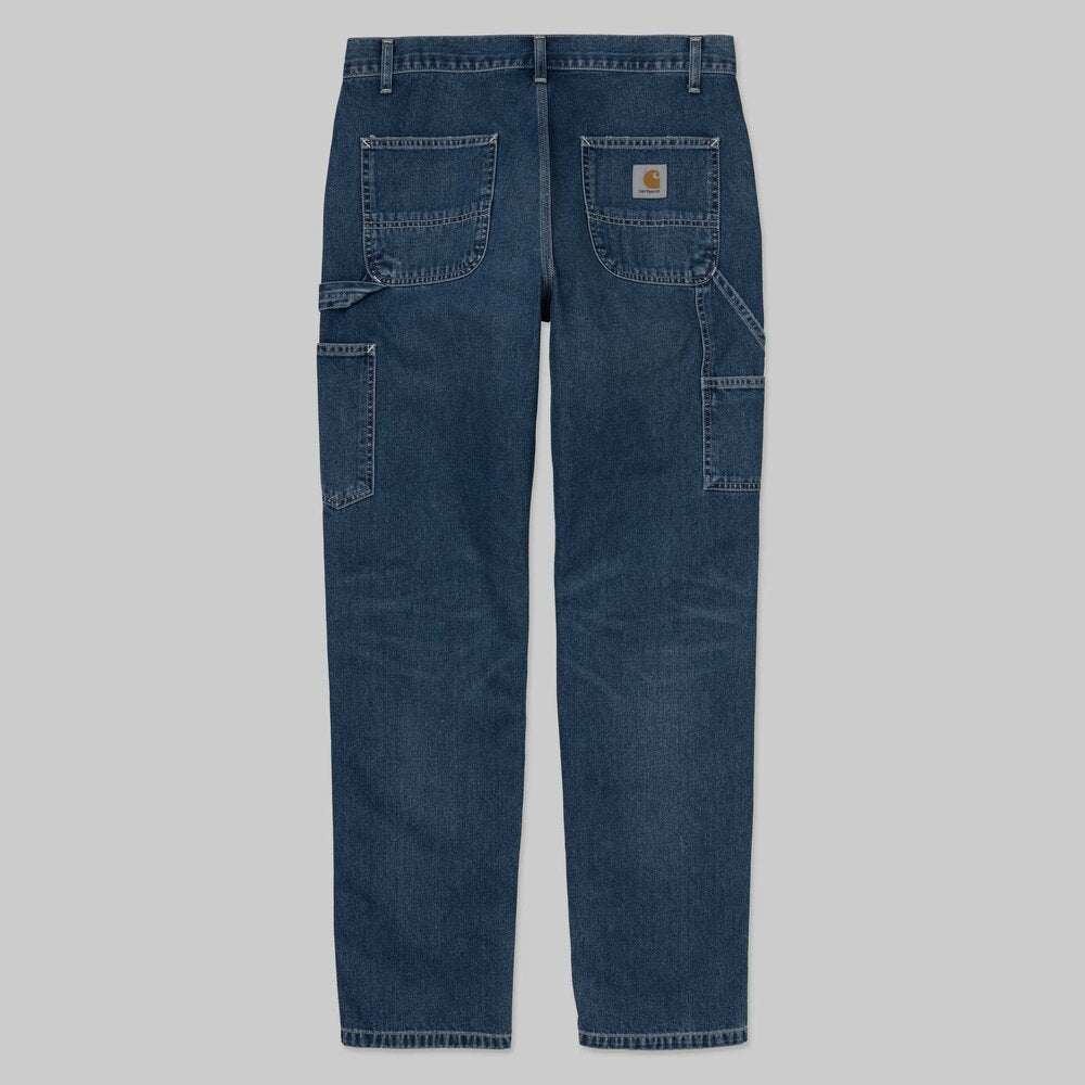 Carhartt Wip Ruck Single Knee Pant Blue Mid Worn Wash