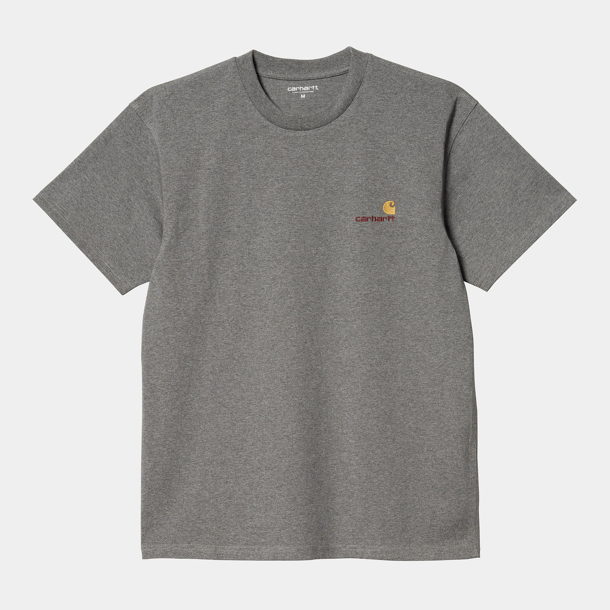 Carhartt WIP American Script T-Shirt - Dark Grey Heather