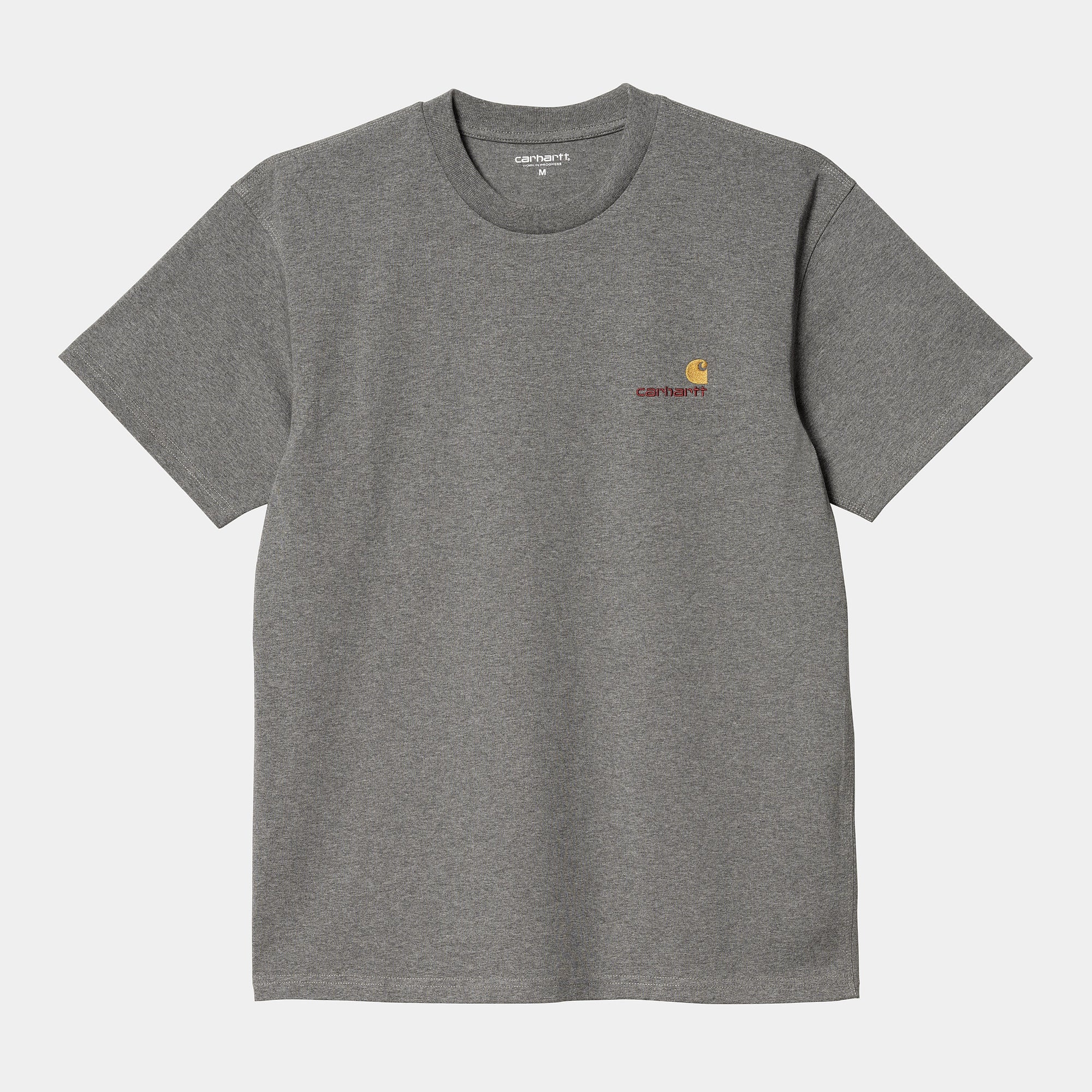 Carhartt WIP American Script T-Shirt - Dark Grey Heather