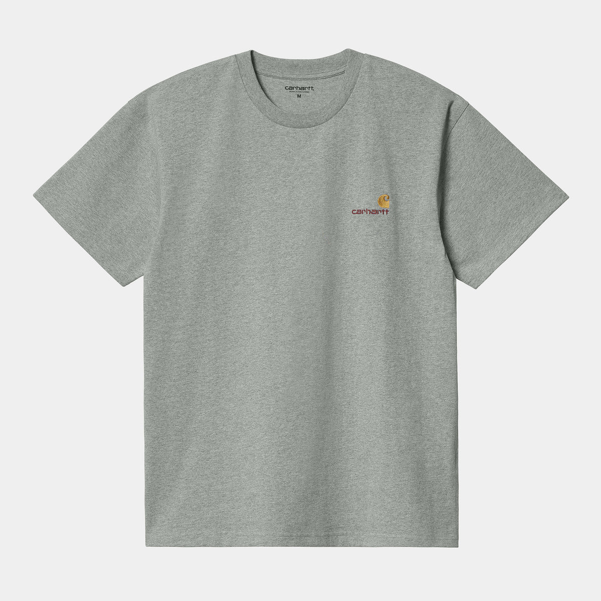 Carhartt WIP American Script T-Shirt - Grey Heather