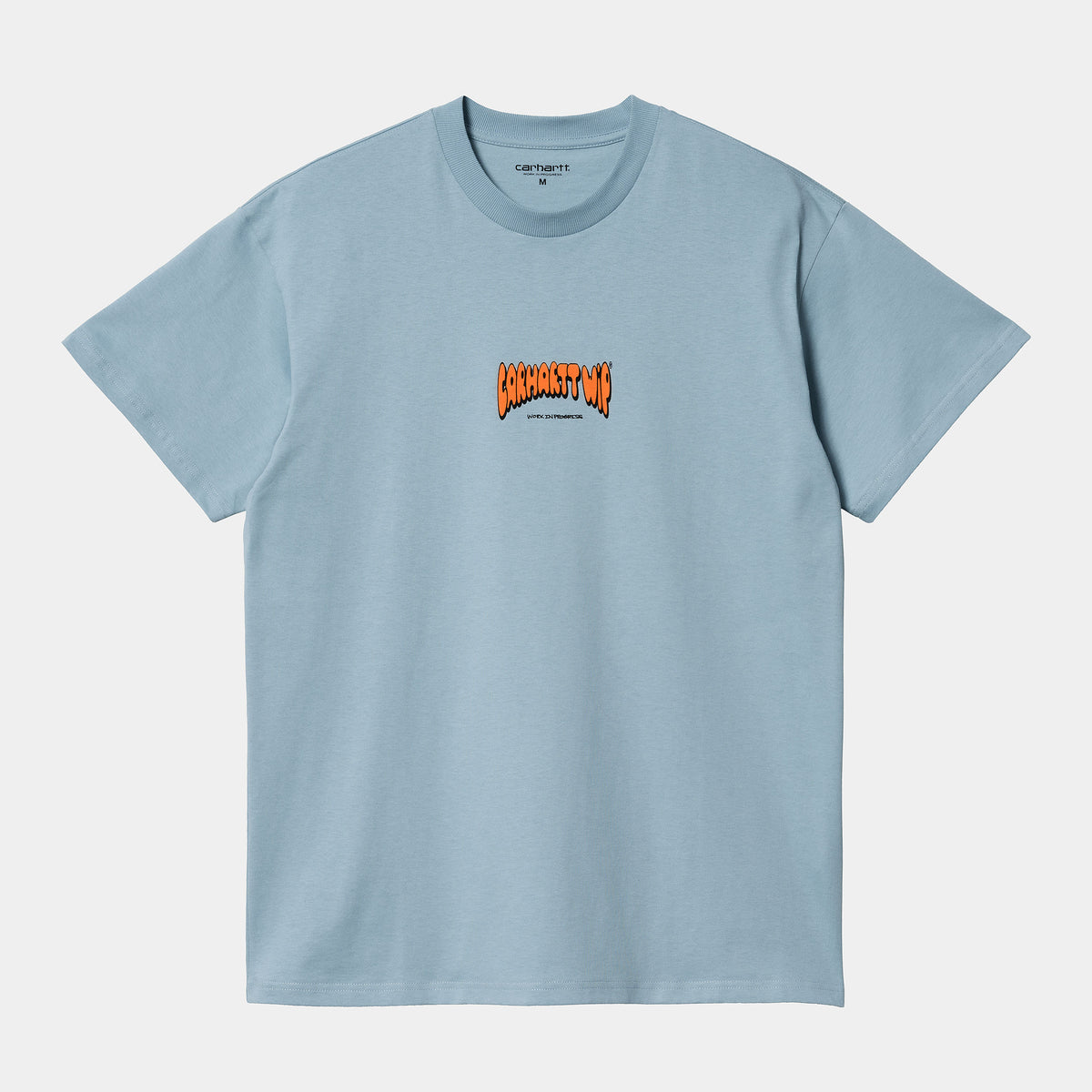Carhartt WIP Bubble Script T-Shirt - Misty Sky