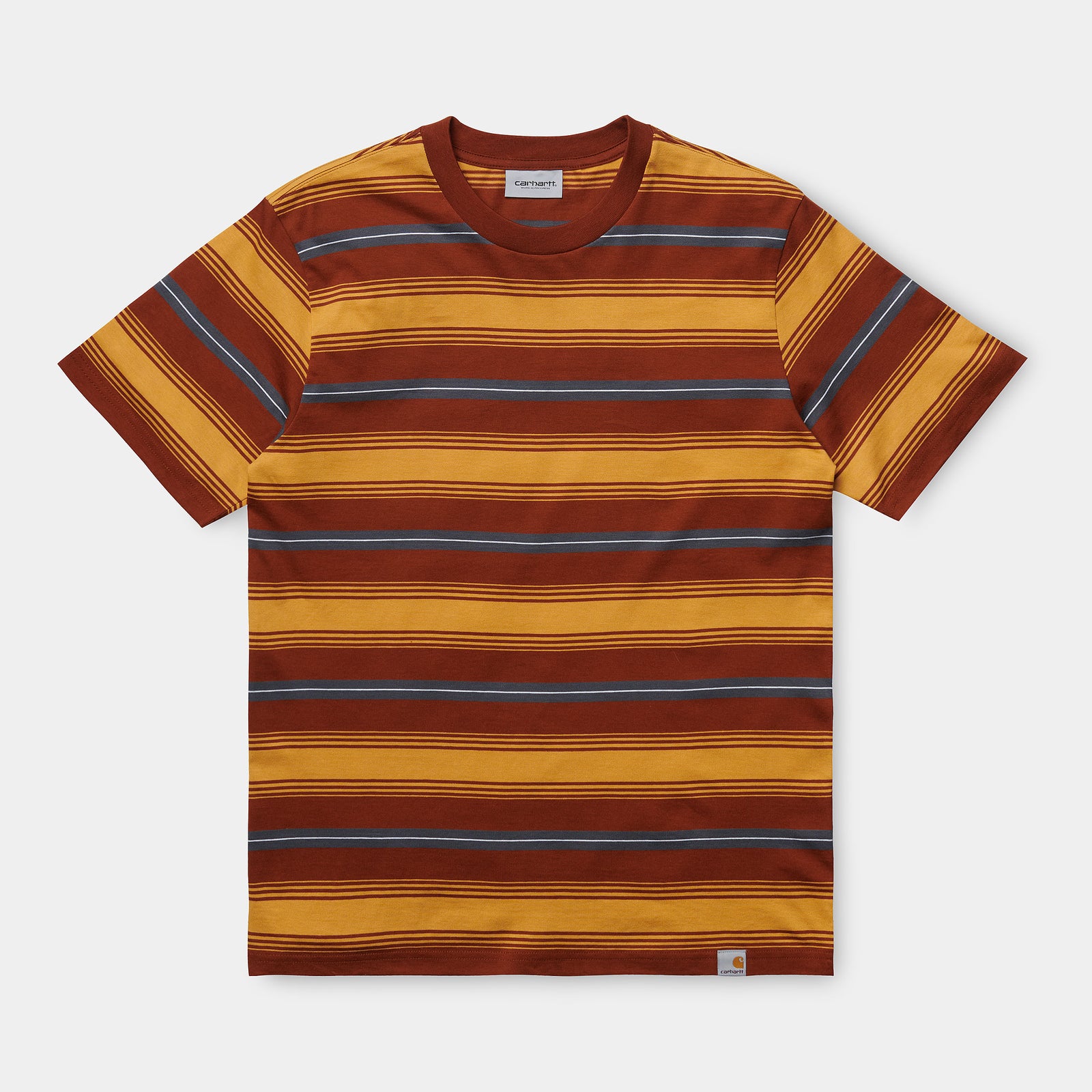 Carhatt Wip Buren T-Shirt Brandy Stripe
