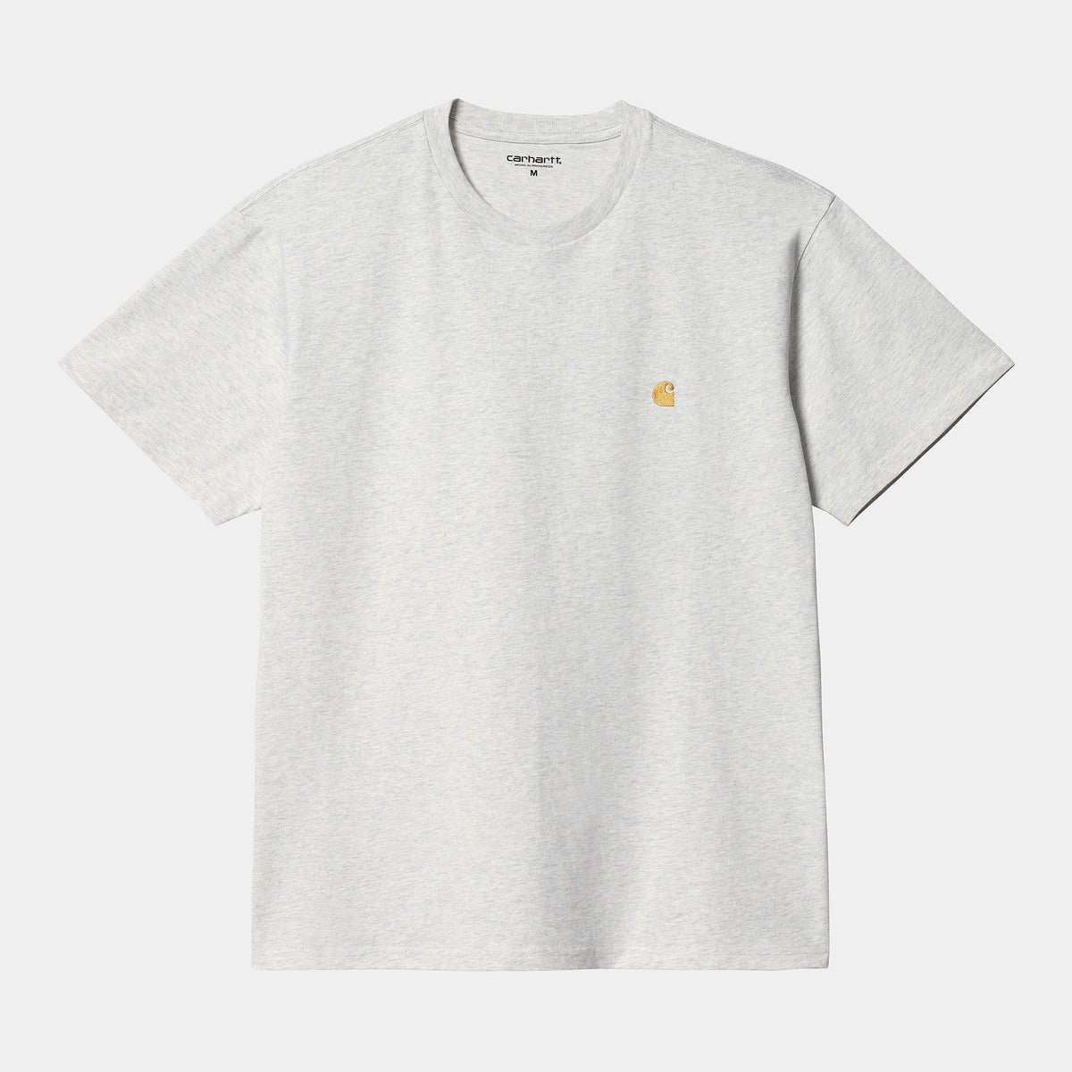 Carhartt WIP Chase T-Shirt - Ash Heather / Gold