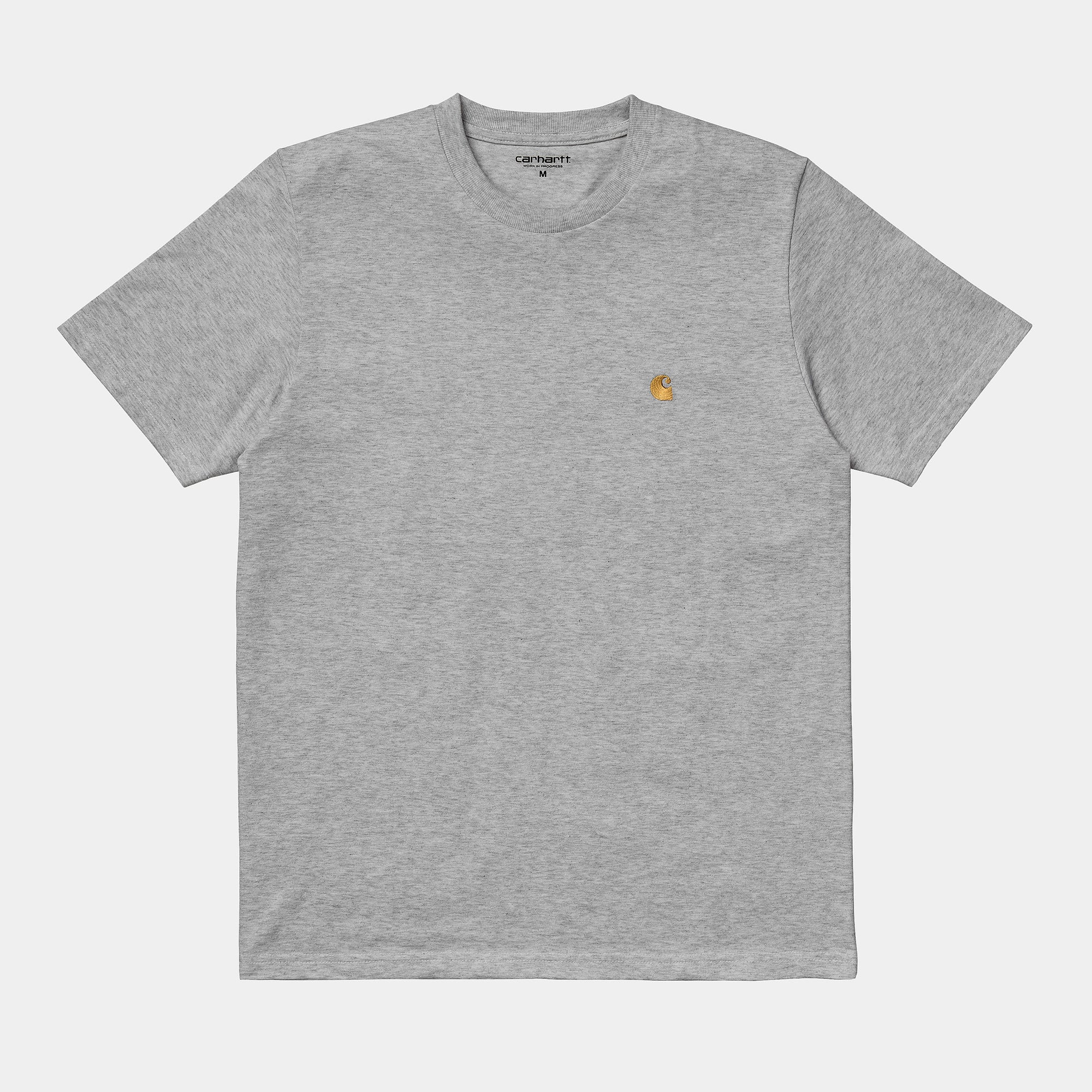 Carhartt WIP Chase T-Shirt - Grey Heather / Gold