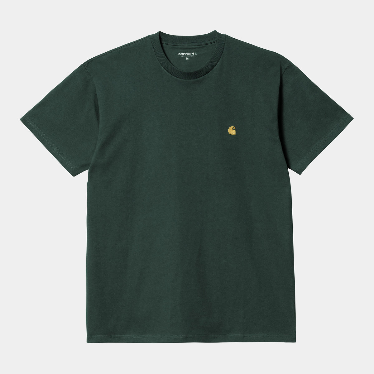 Carhartt WIP Chase T-Shirt - Juniper / Gold