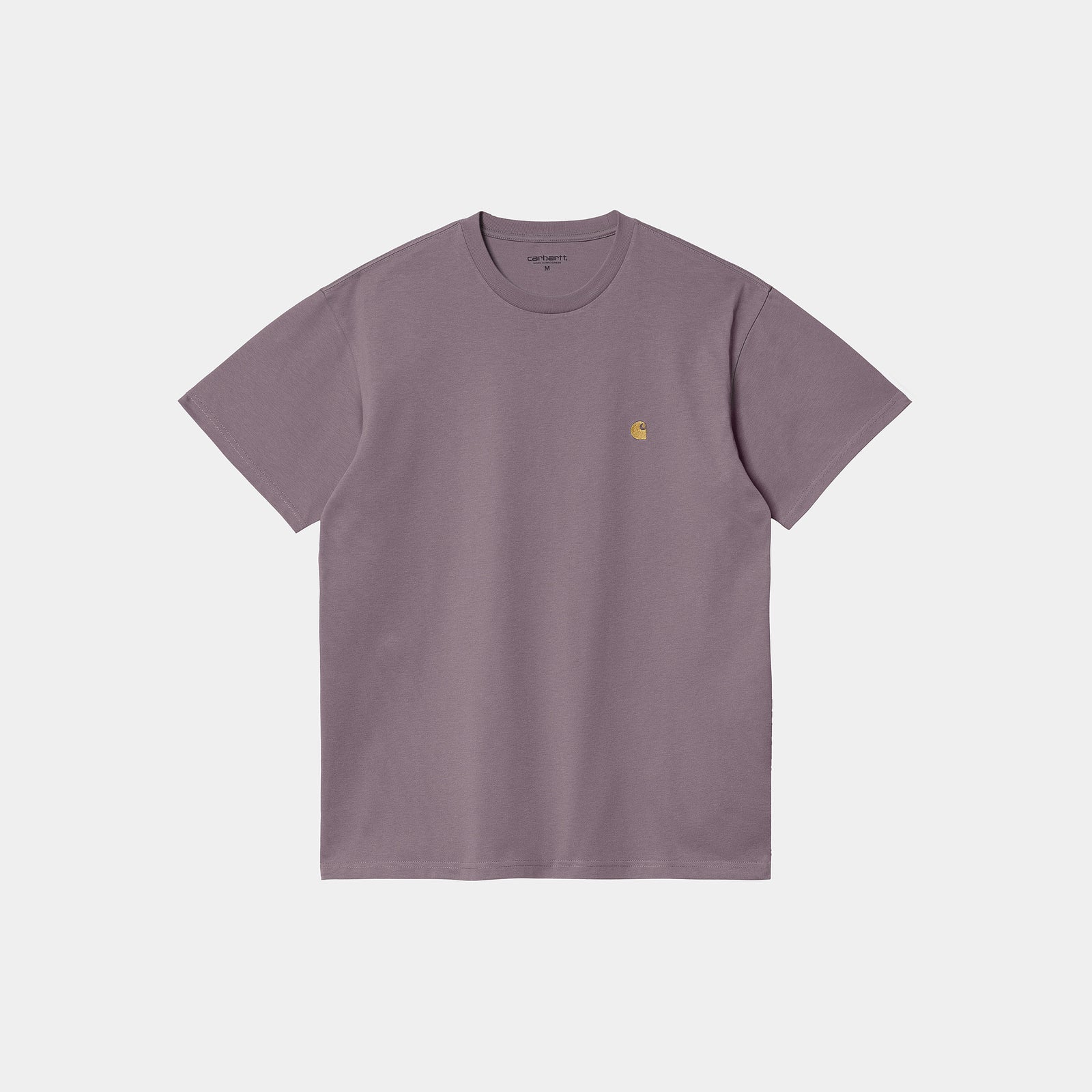 Carhartt WIP Chase T-Shirt - Misty Thistle / Gold