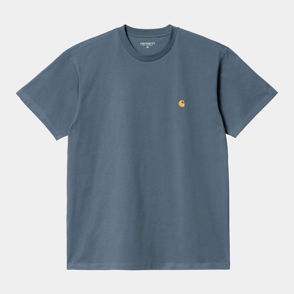 Carhartt WIP Chase T-Shirt - Storm Blue / Gold