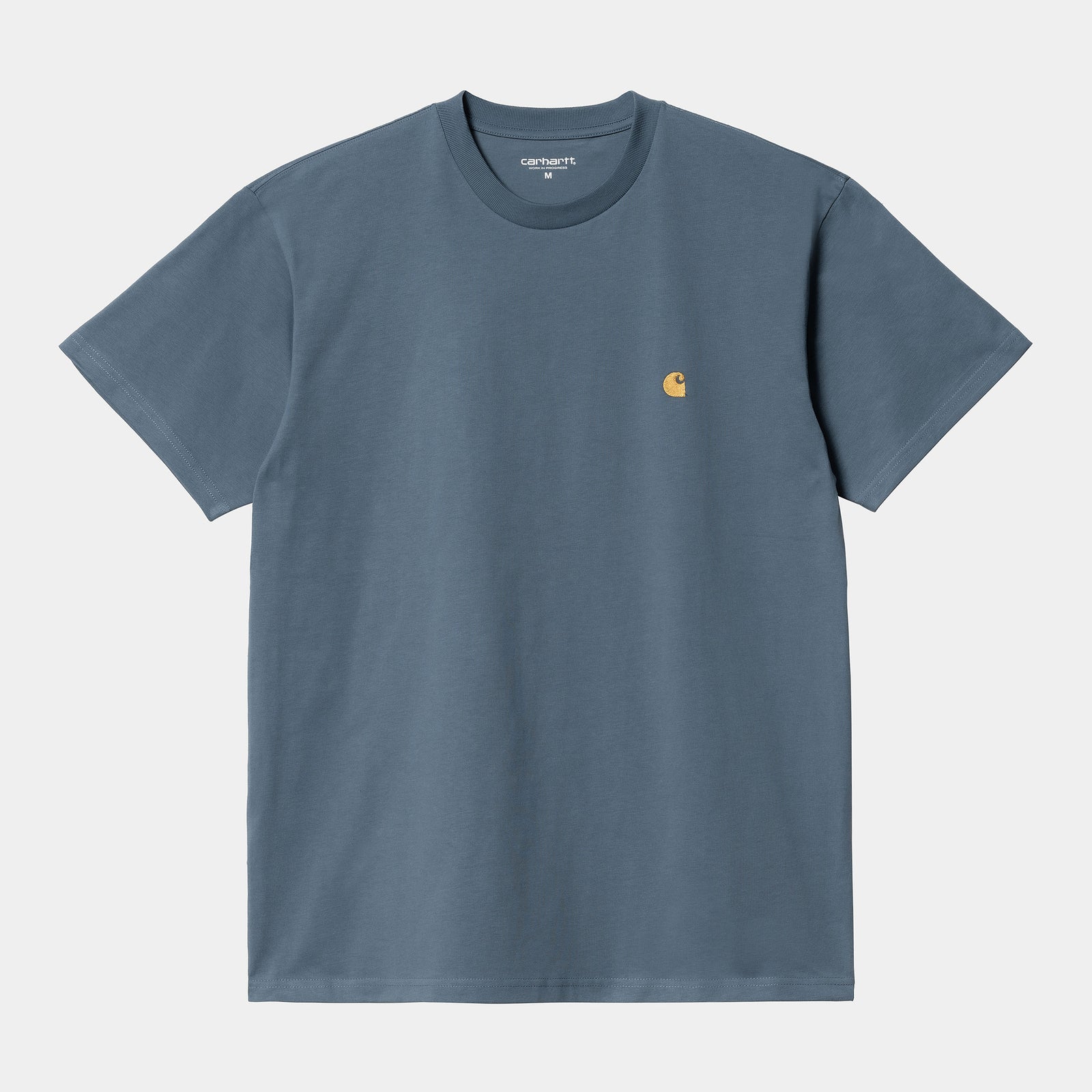 Carhartt WIP Chase T-Shirt - Storm Blue / Gold