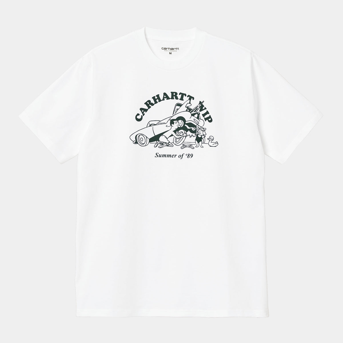 Carhartt WIP Flat Tire T-Shirt - White / Teehouse