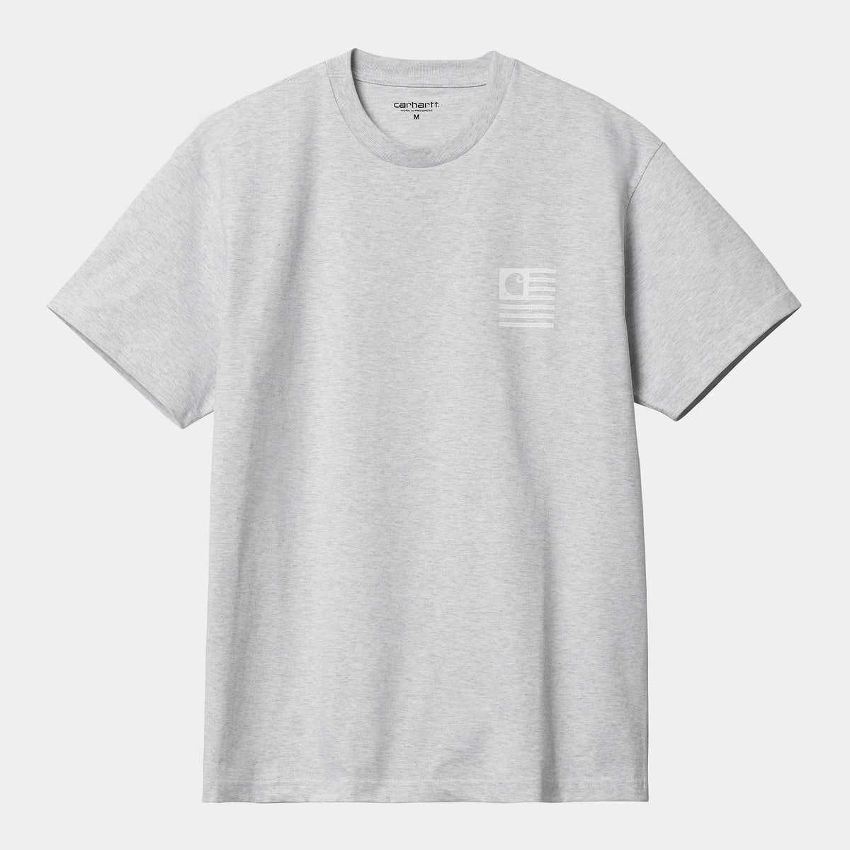 Carhartt WIP Label State Flag T-Shirt - Ash Heather