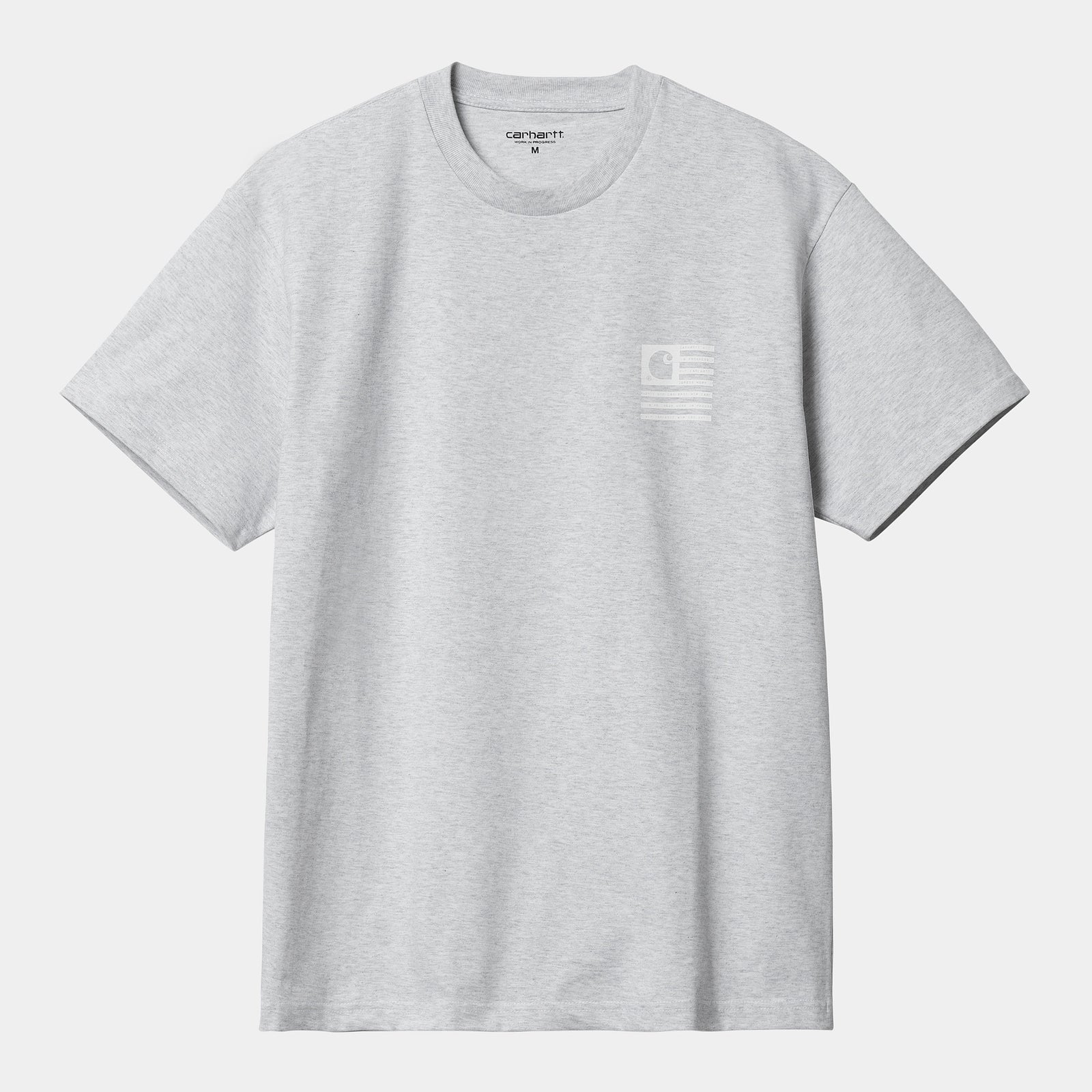 Carhartt WIP Label State Flag T-Shirt - Ash Heather