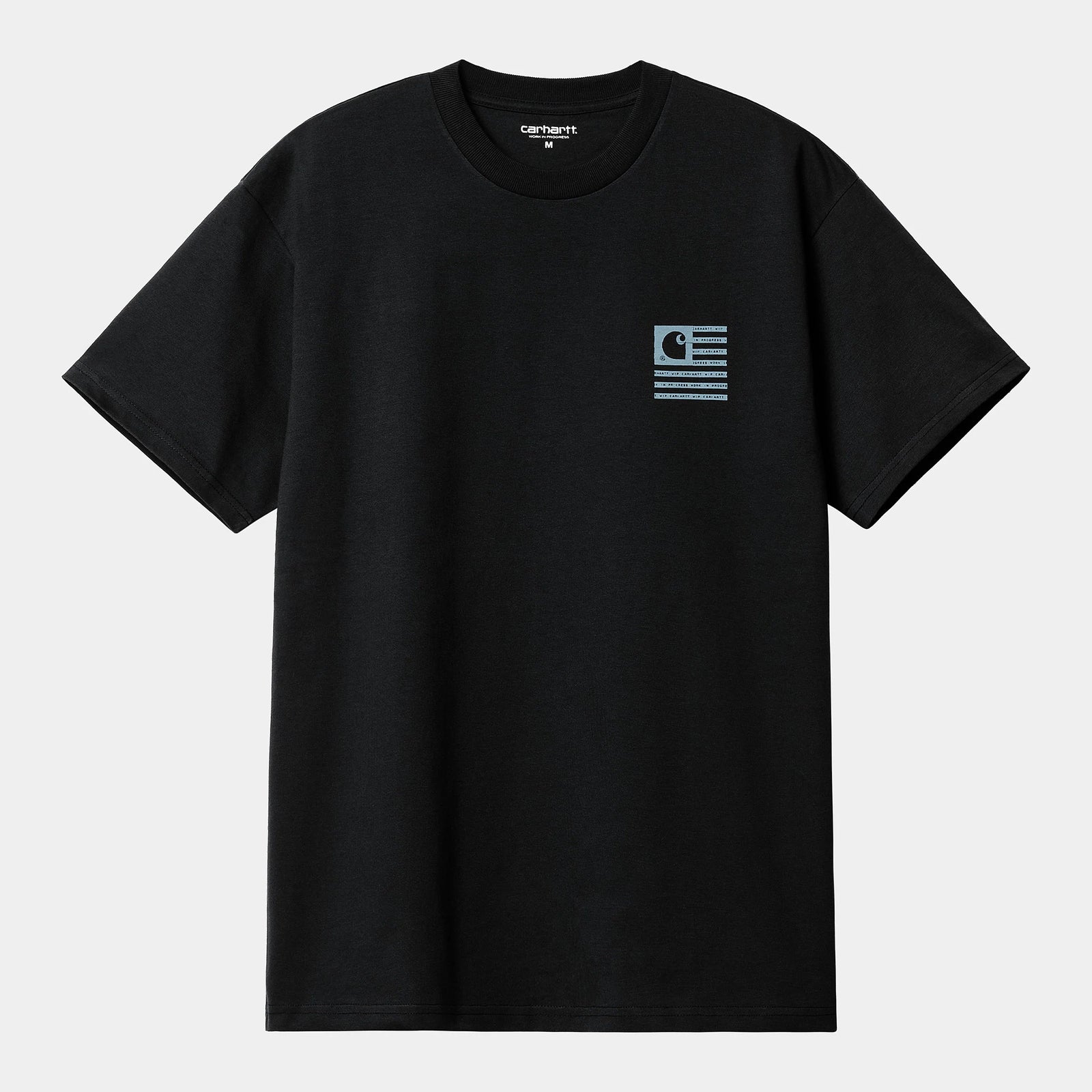 Carhartt WIP State Flag T-Shirt - Black / Misty Sky