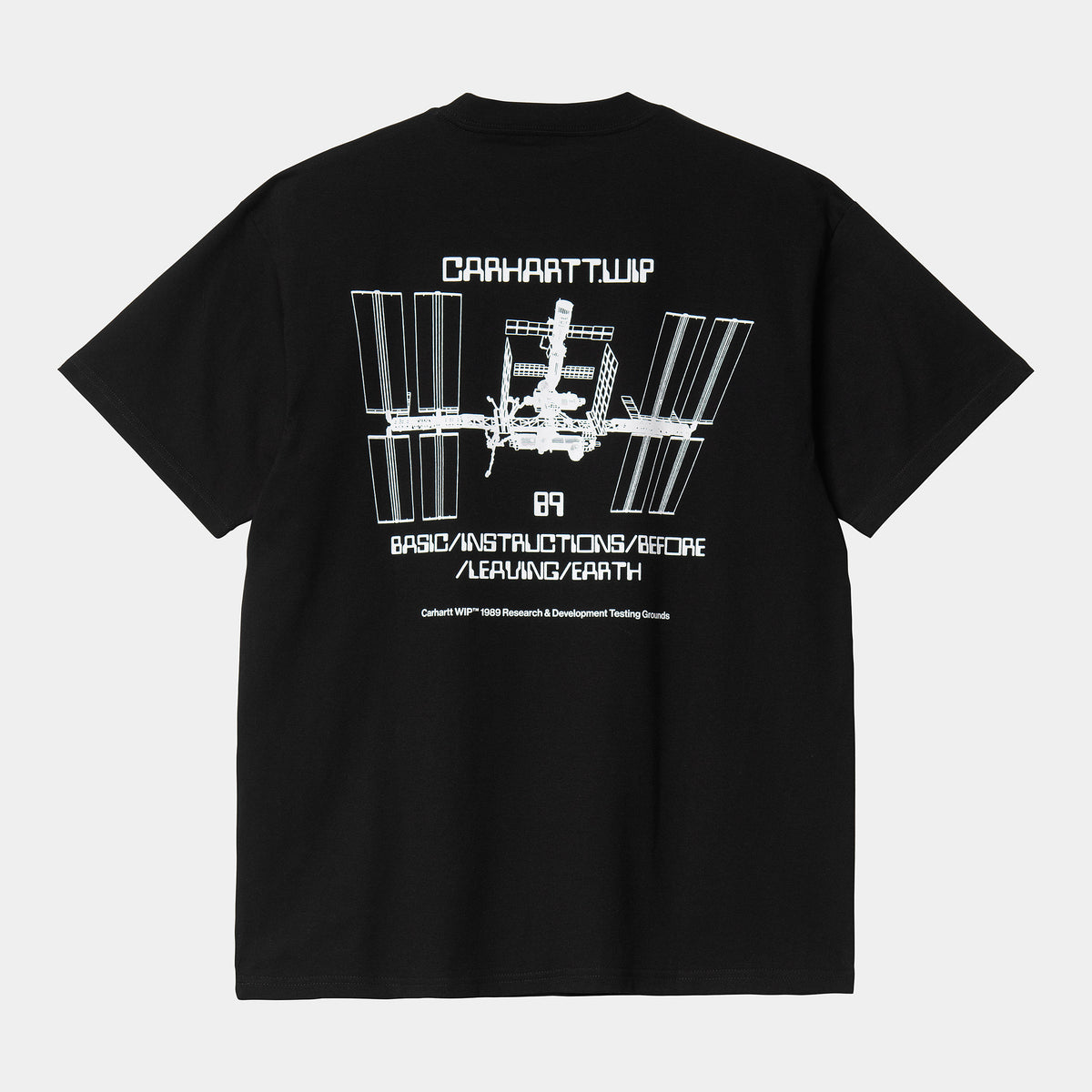Carhartt WIP Leaving Earth T-Shirt - Black / White