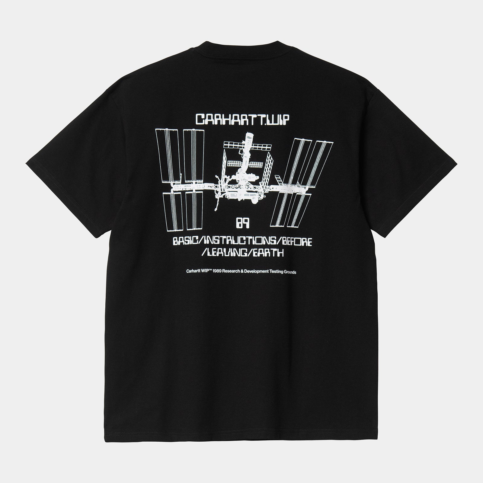 Carhartt WIP Leaving Earth T-Shirt - Black / White