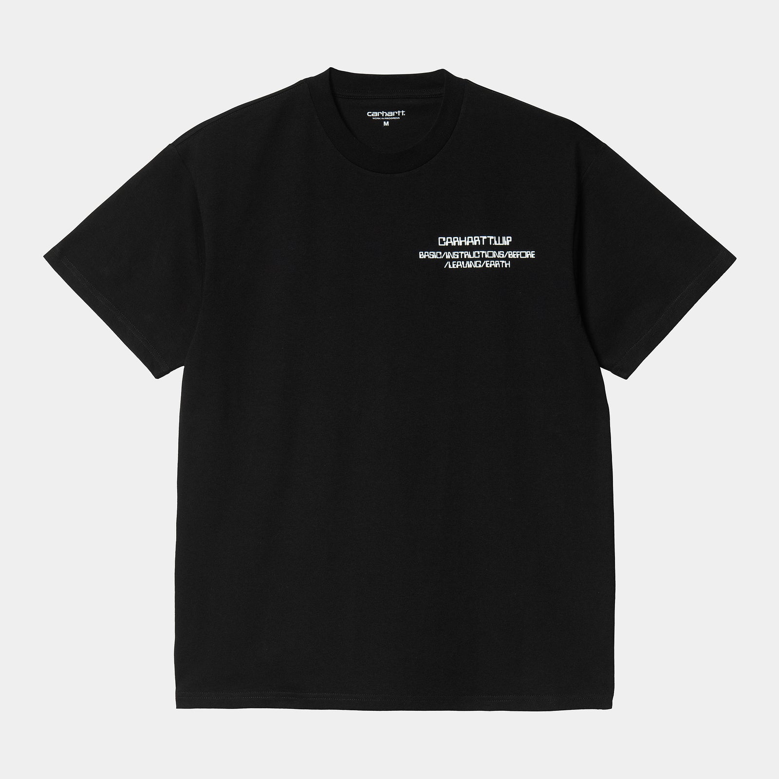 Carhartt WIP Leaving Earth T-Shirt - Black / White