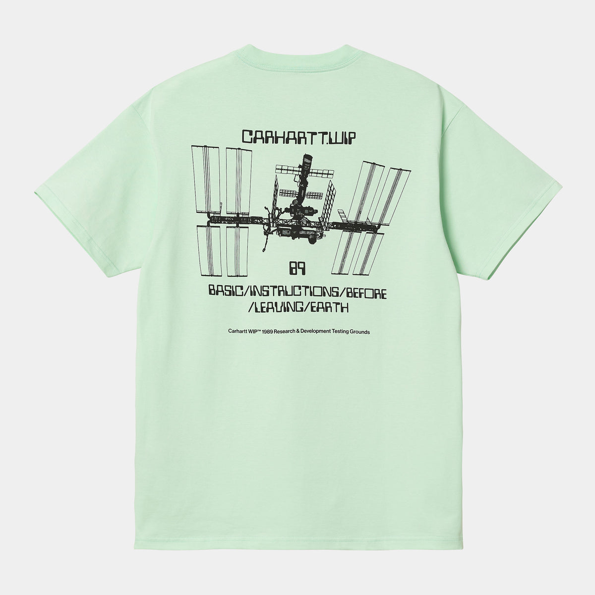 Carhartt WIP Leaving Earth T-Shirt - Pale Spearmint / Black