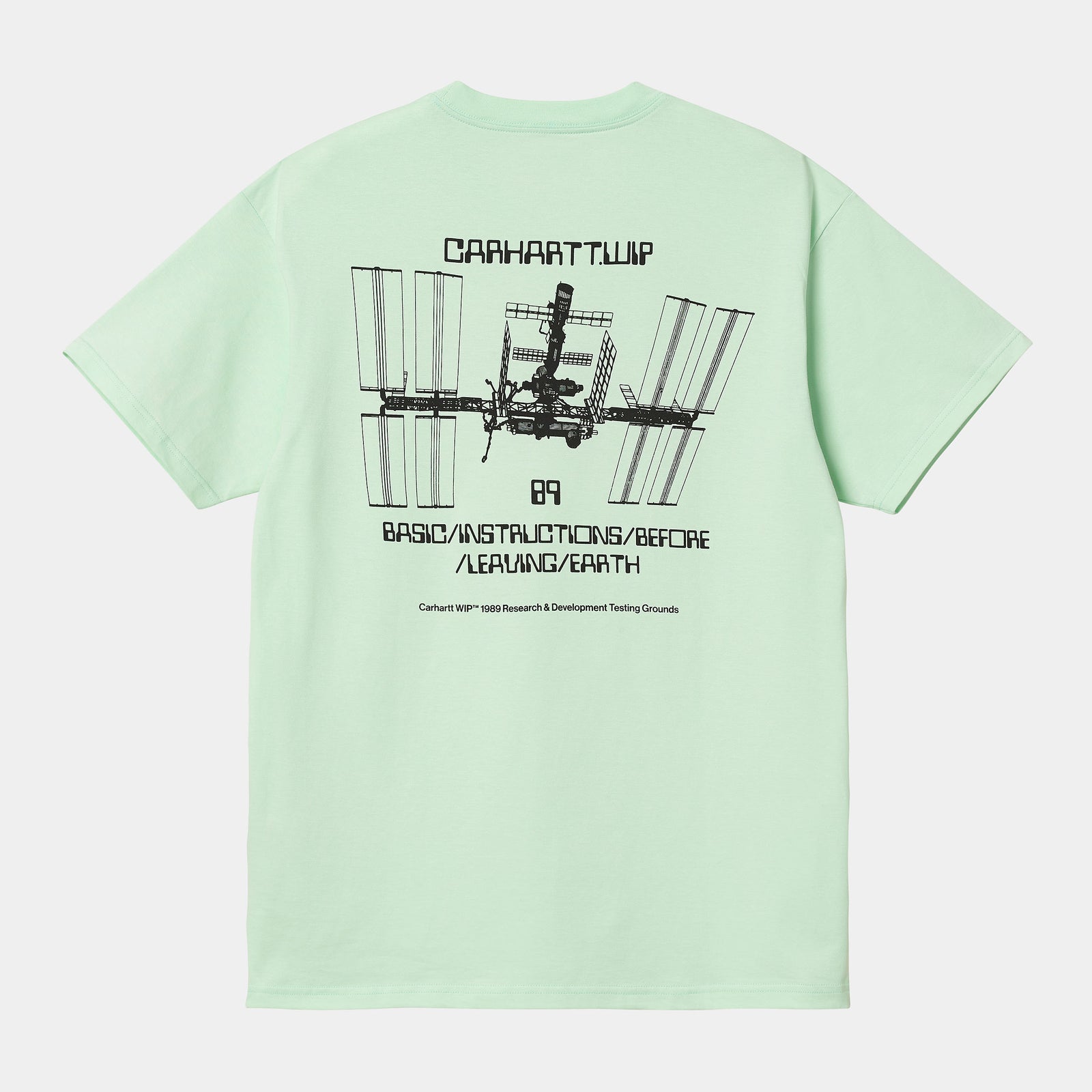 Carhartt WIP Leaving Earth T-Shirt - Pale Spearmint / Black