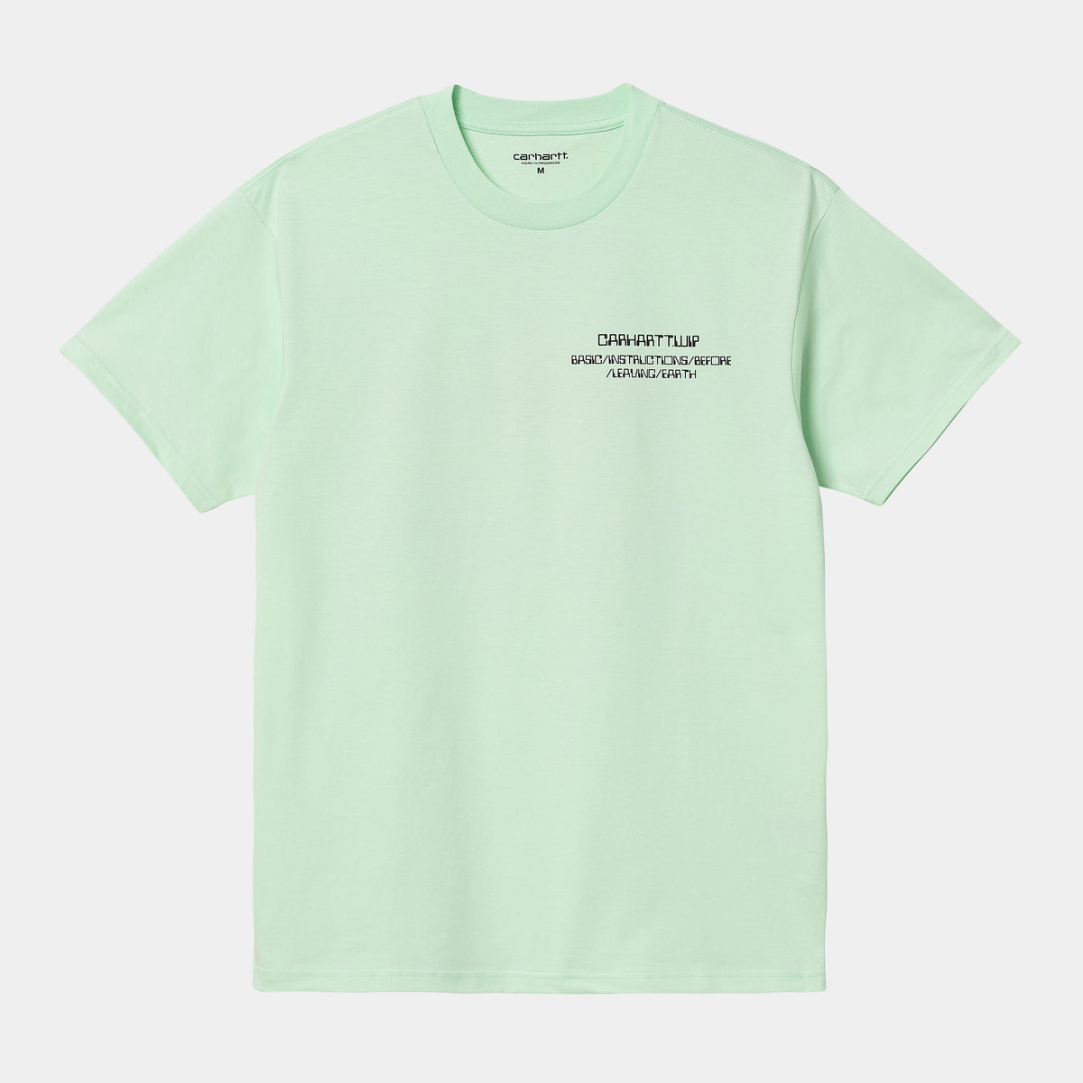 Carhartt WIP Leaving Earth T-Shirt - Pale Spearmint / Black