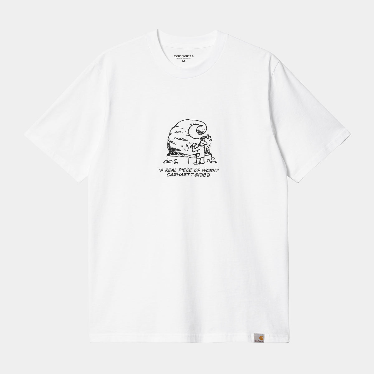 Carhartt WIP Piece of Work T-Shirt - White / Black