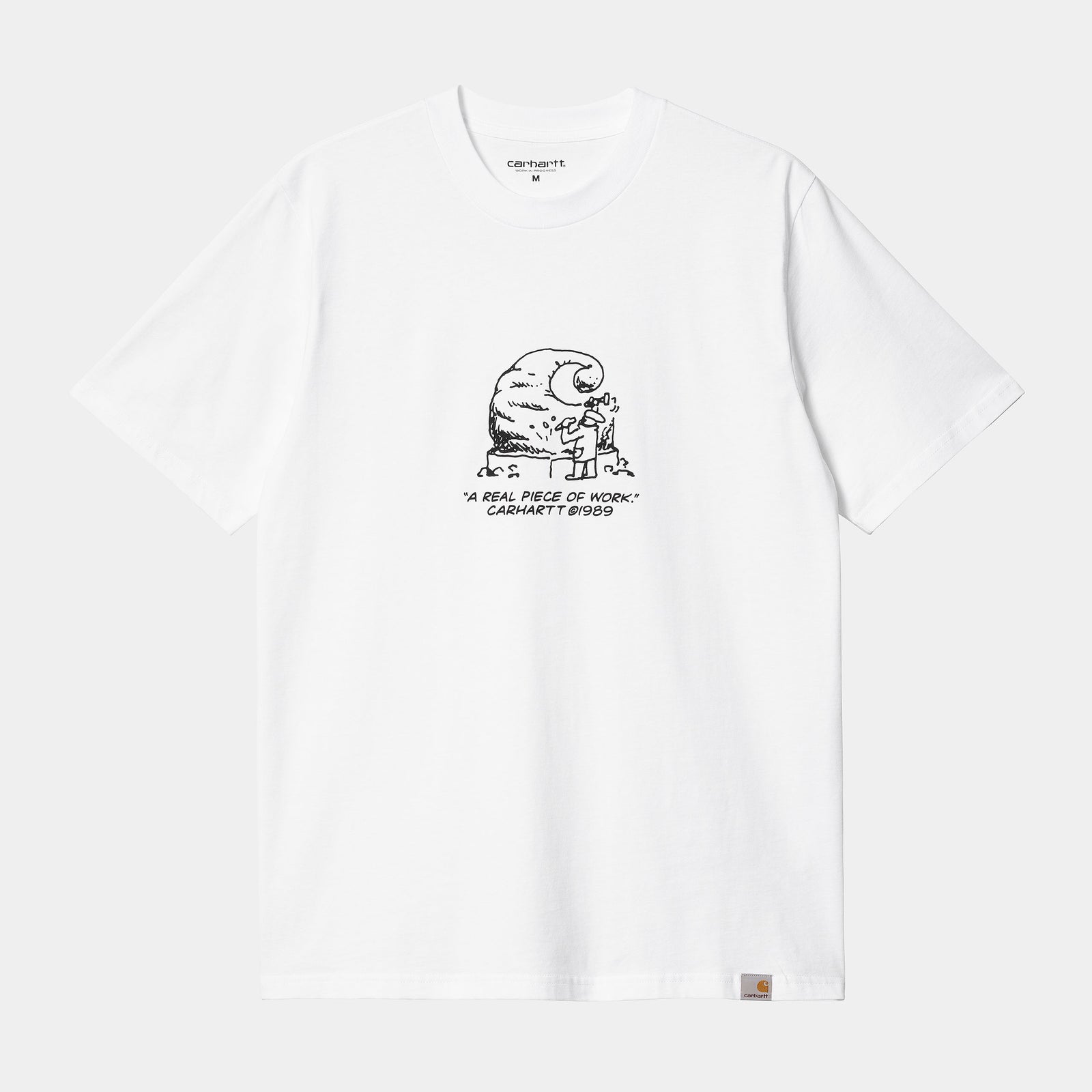 Carhartt WIP Piece of Work T-Shirt - White / Black